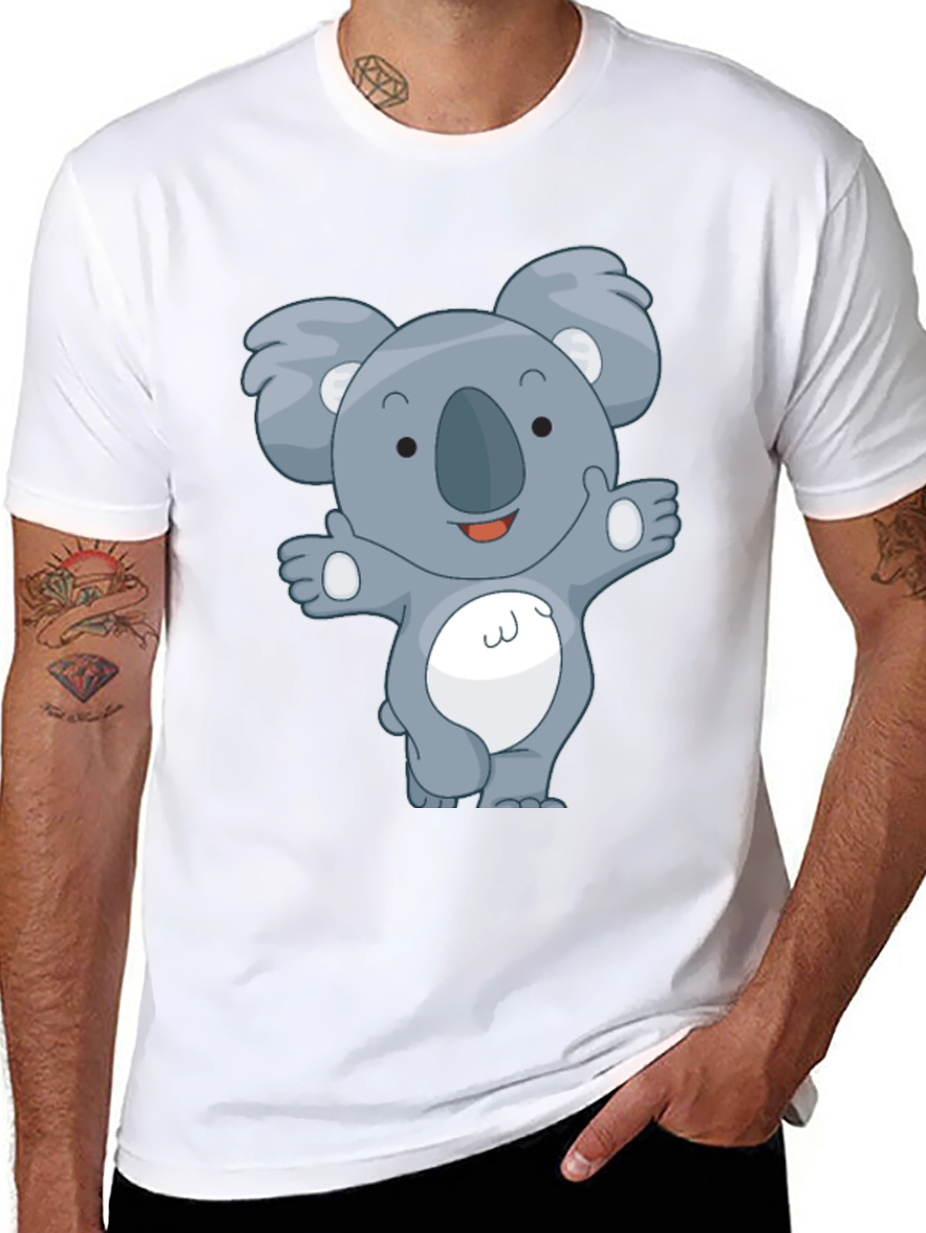 Koala Graphic T-Shirt - Cute Animal Design