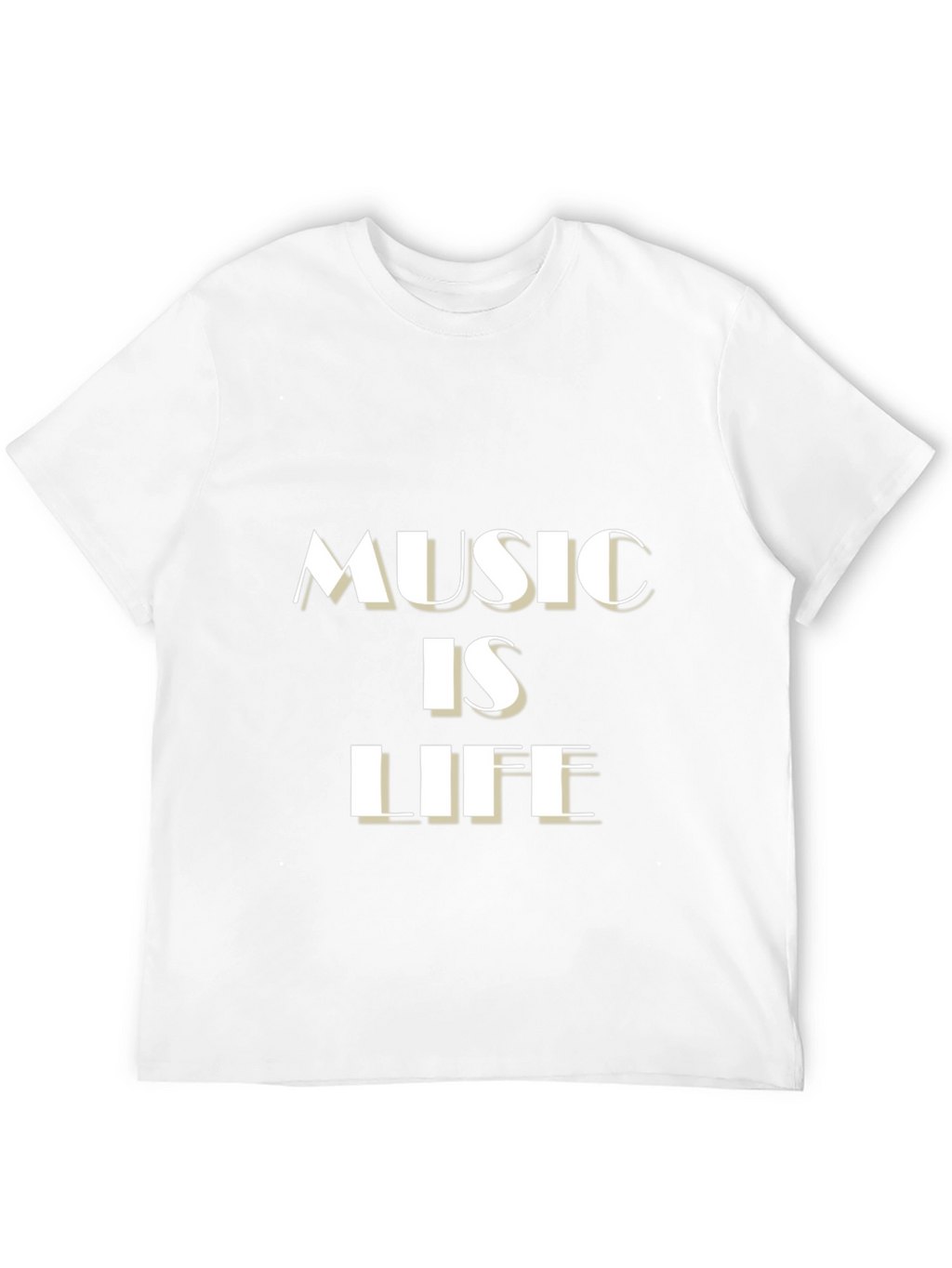 Music is Life Black Graphic Tee