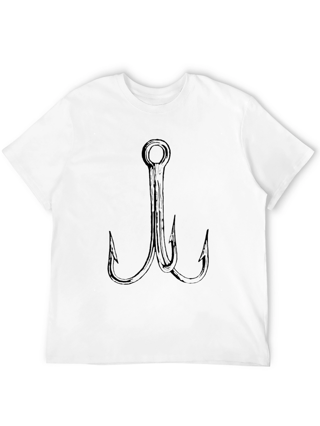 Triple Hook Graphic Tee - Black Casual Shirt