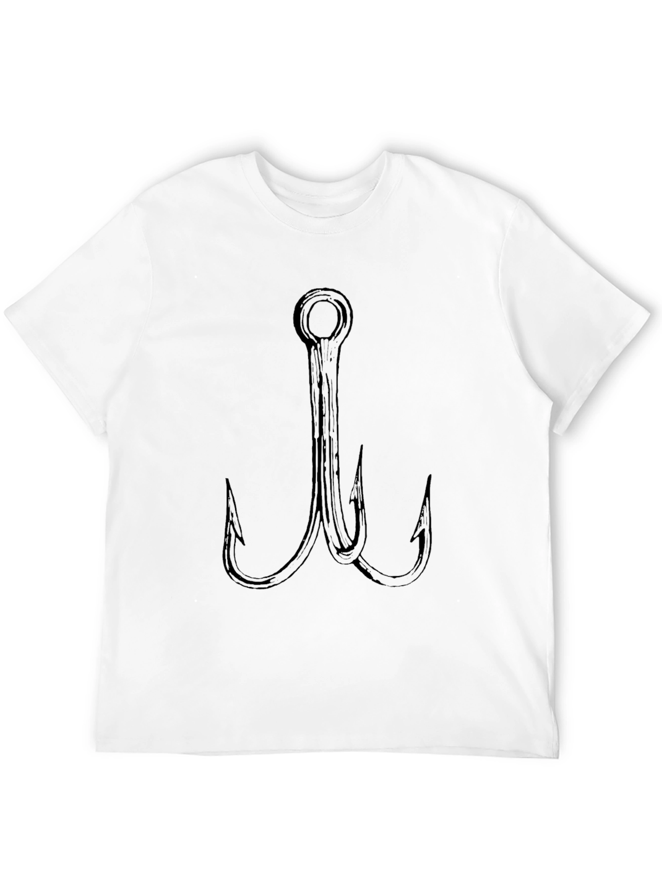 Triple Hook Graphic Tee - Black Casual Shirt