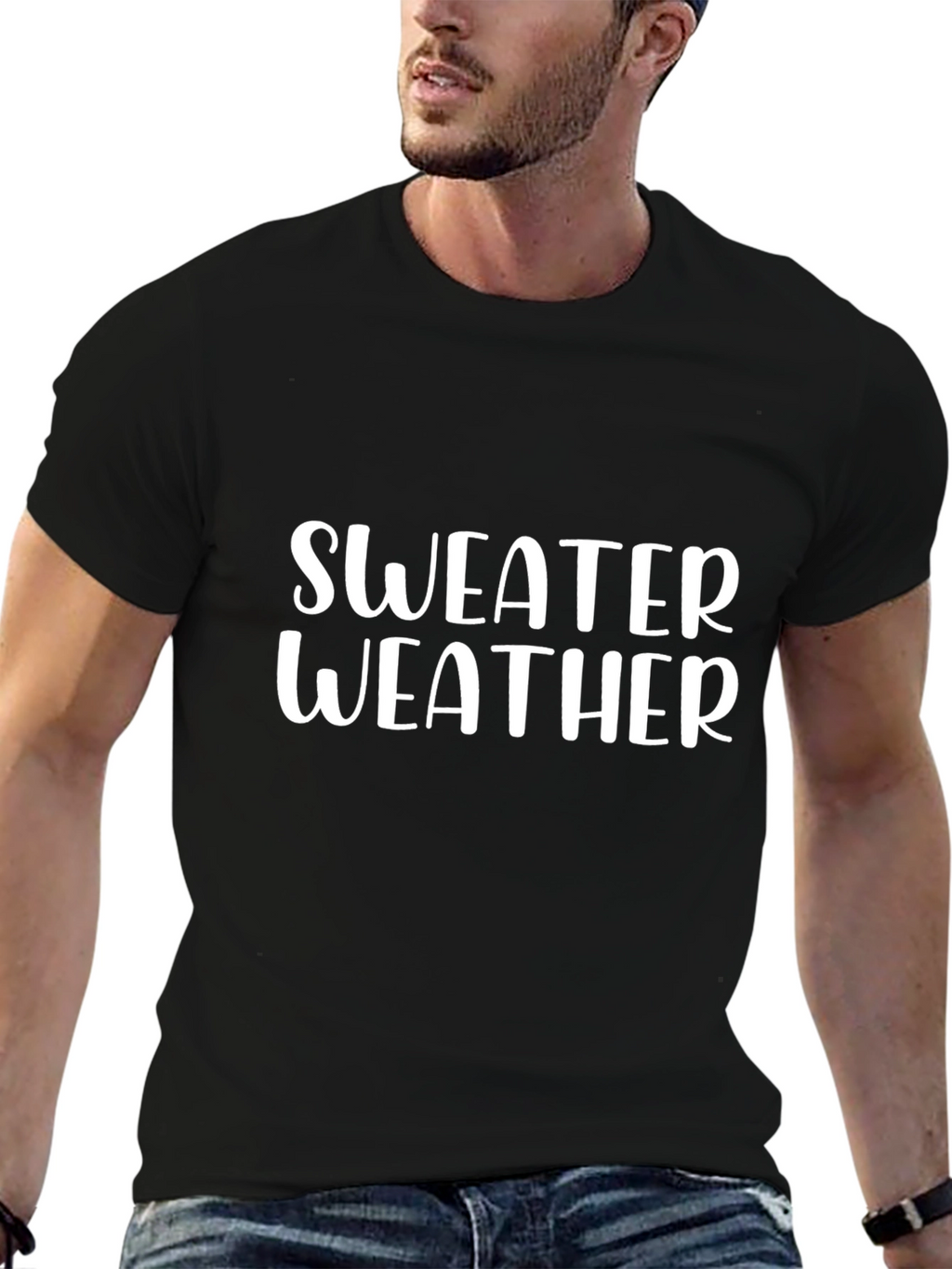 Sweater Weather Black T-Shirt