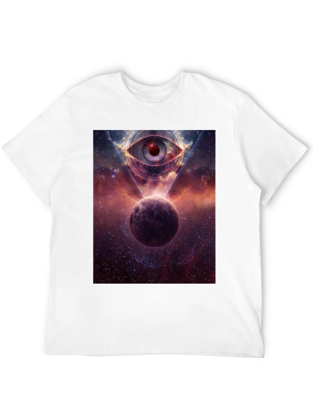 Cosmic Eye Graphic Tee - Galactic Print T-Shirt