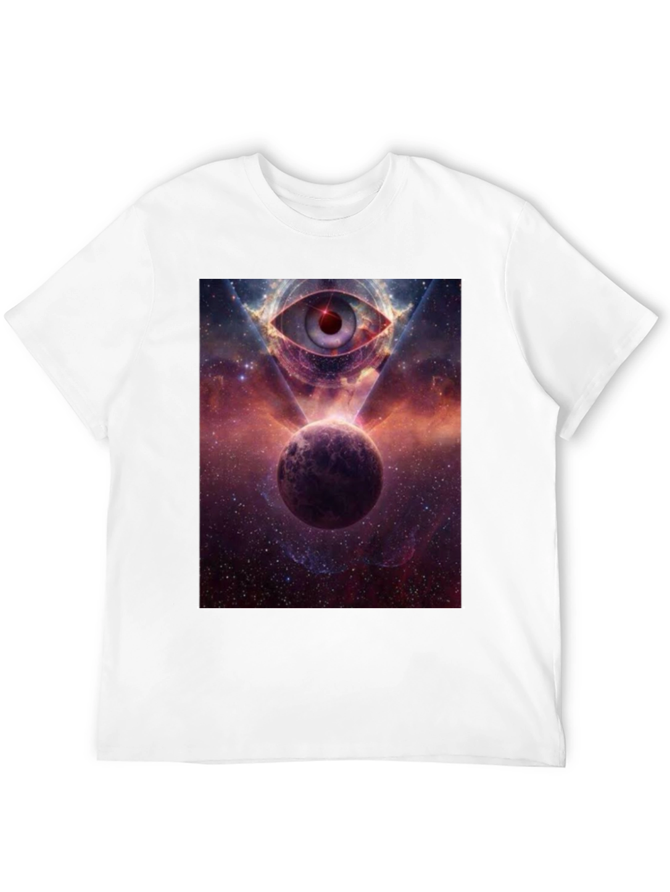 Cosmic Eye Graphic Tee - Galactic Print T-Shirt