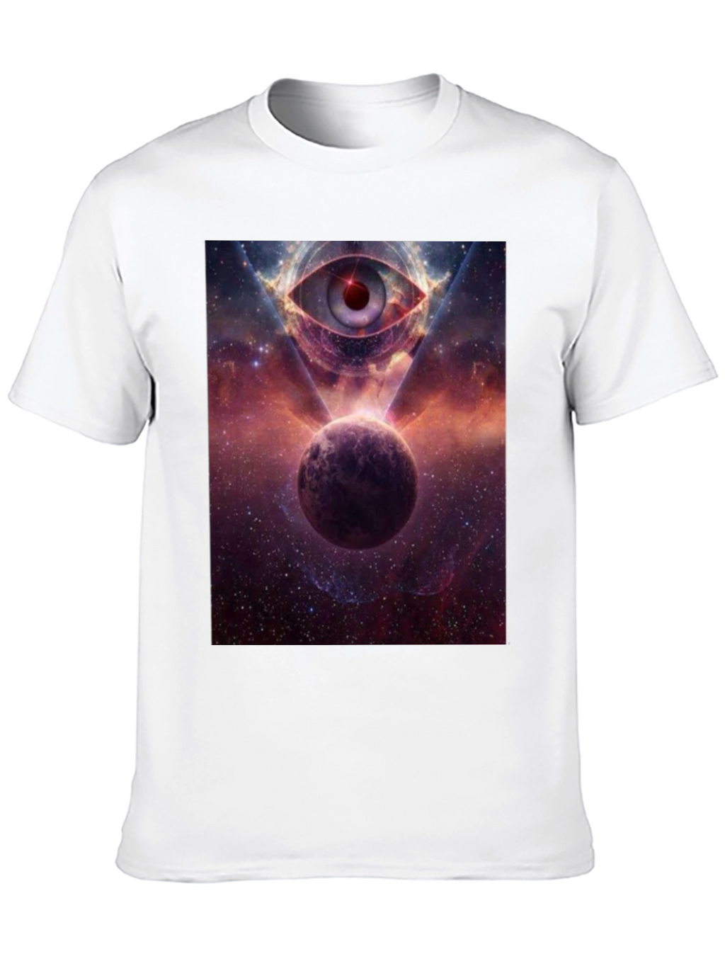 Cosmic Eye Graphic Tee - Galactic Print T-Shirt