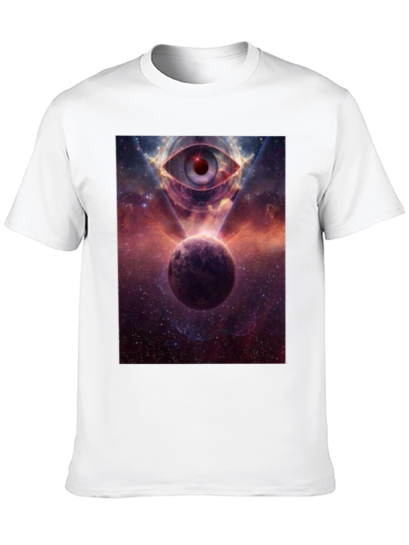 Cosmic Eye Graphic Tee - Galactic Print T-Shirt