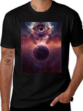 Cosmic Eye Graphic Tee - Galactic Print T-Shirt