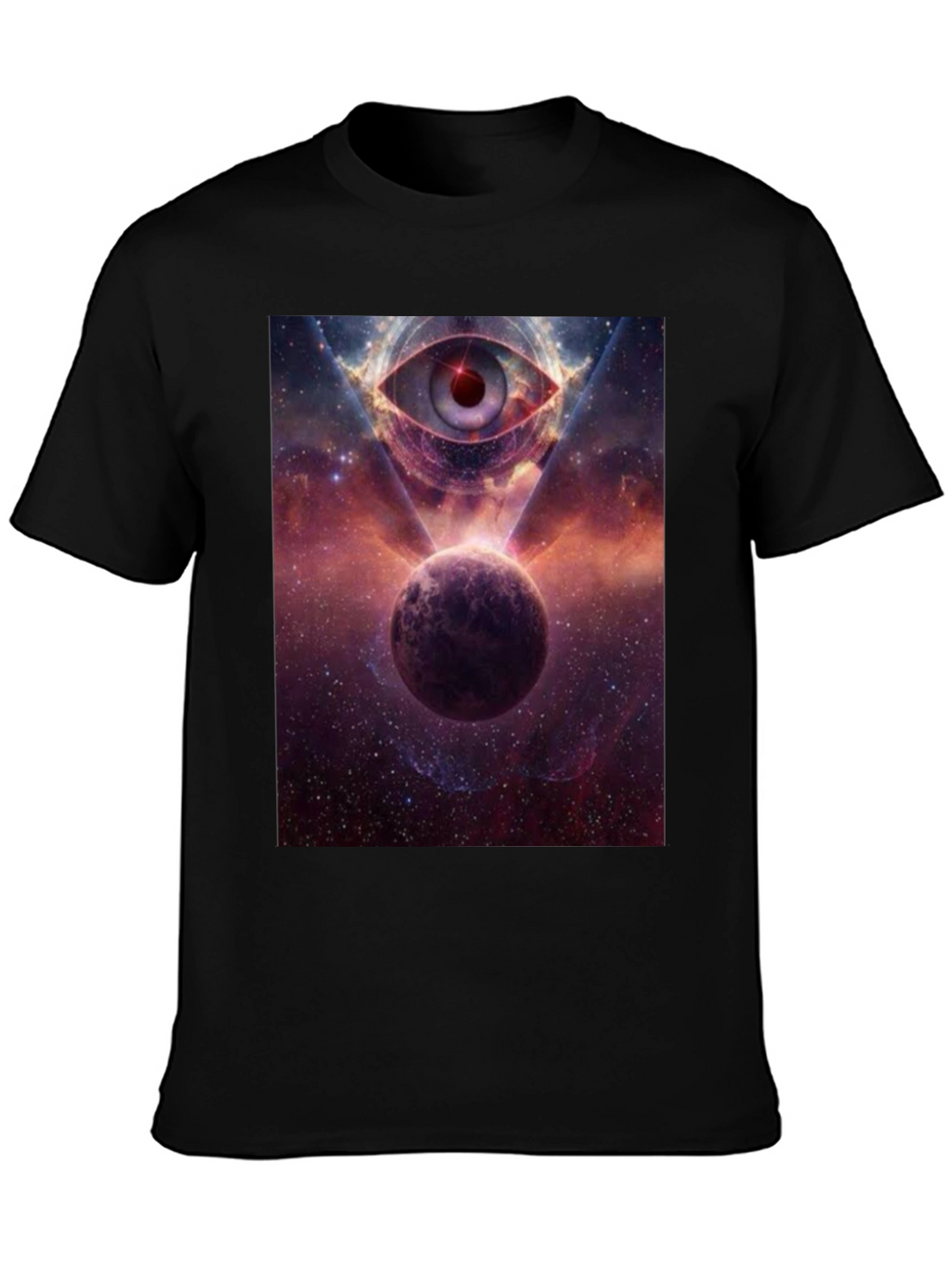 Cosmic Eye Graphic Tee - Galactic Print T-Shirt