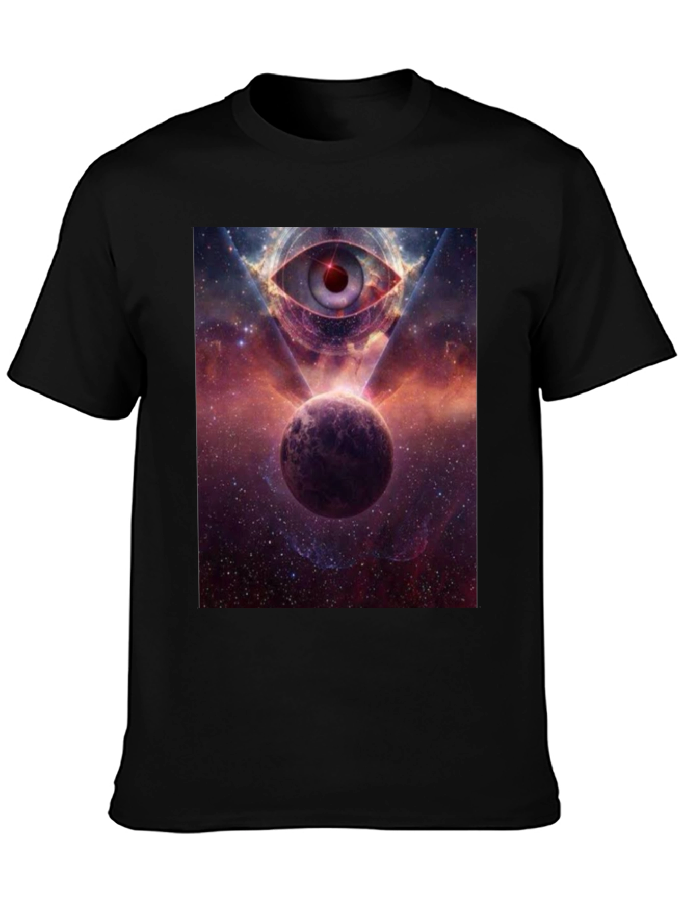 Cosmic Eye Graphic Tee - Galactic Print T-Shirt
