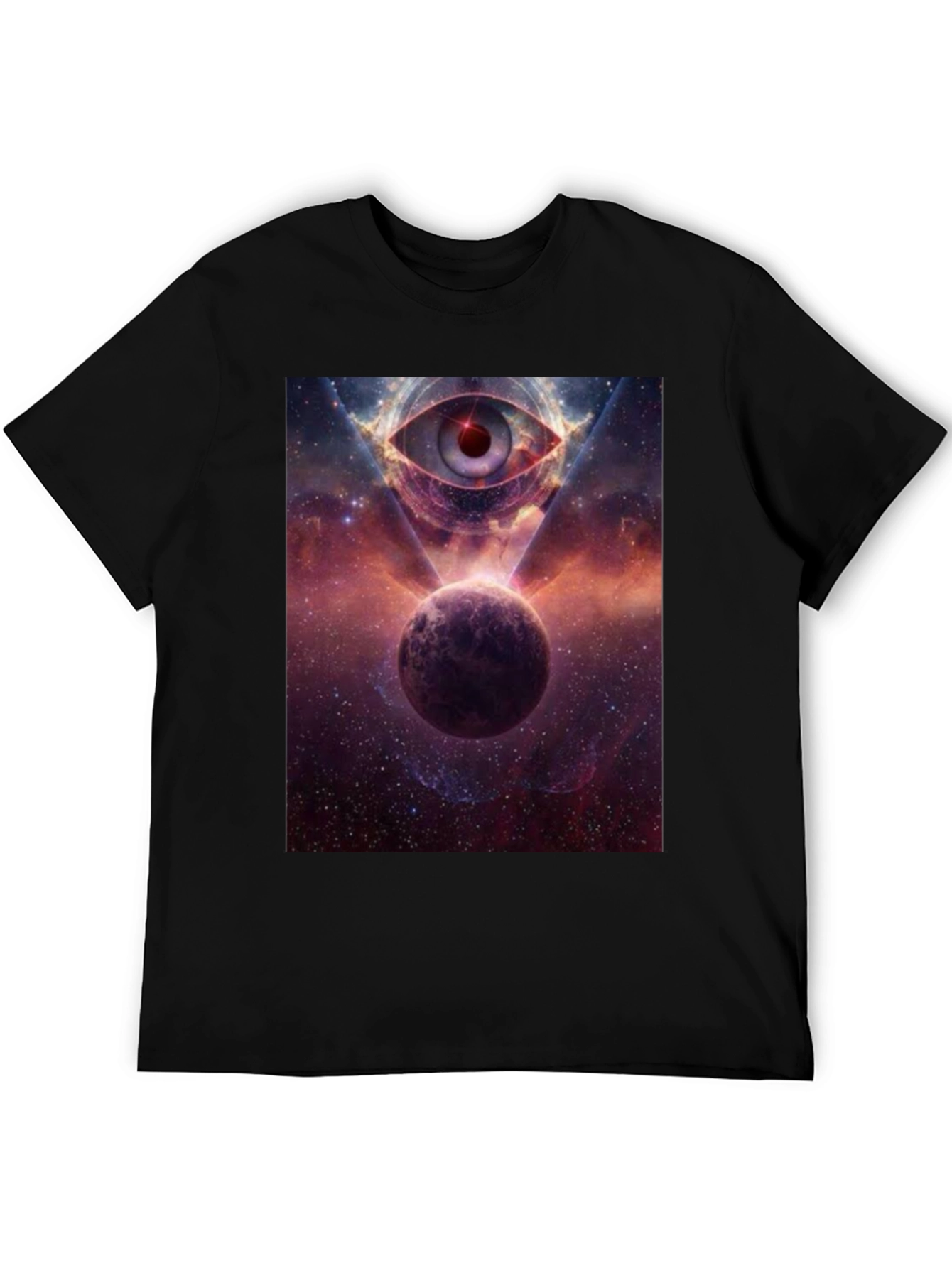 Cosmic Eye Graphic Tee - Galactic Print T-Shirt
