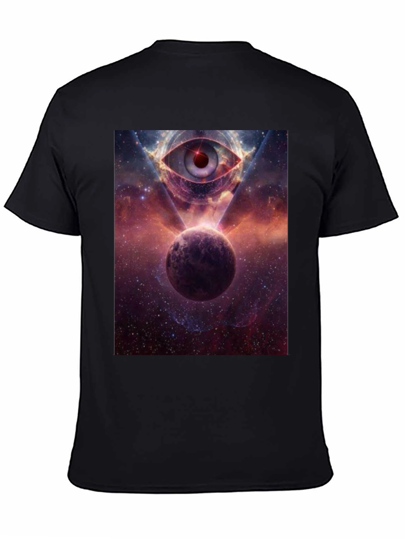 Cosmic Eye Graphic Tee - Galactic Print T-Shirt