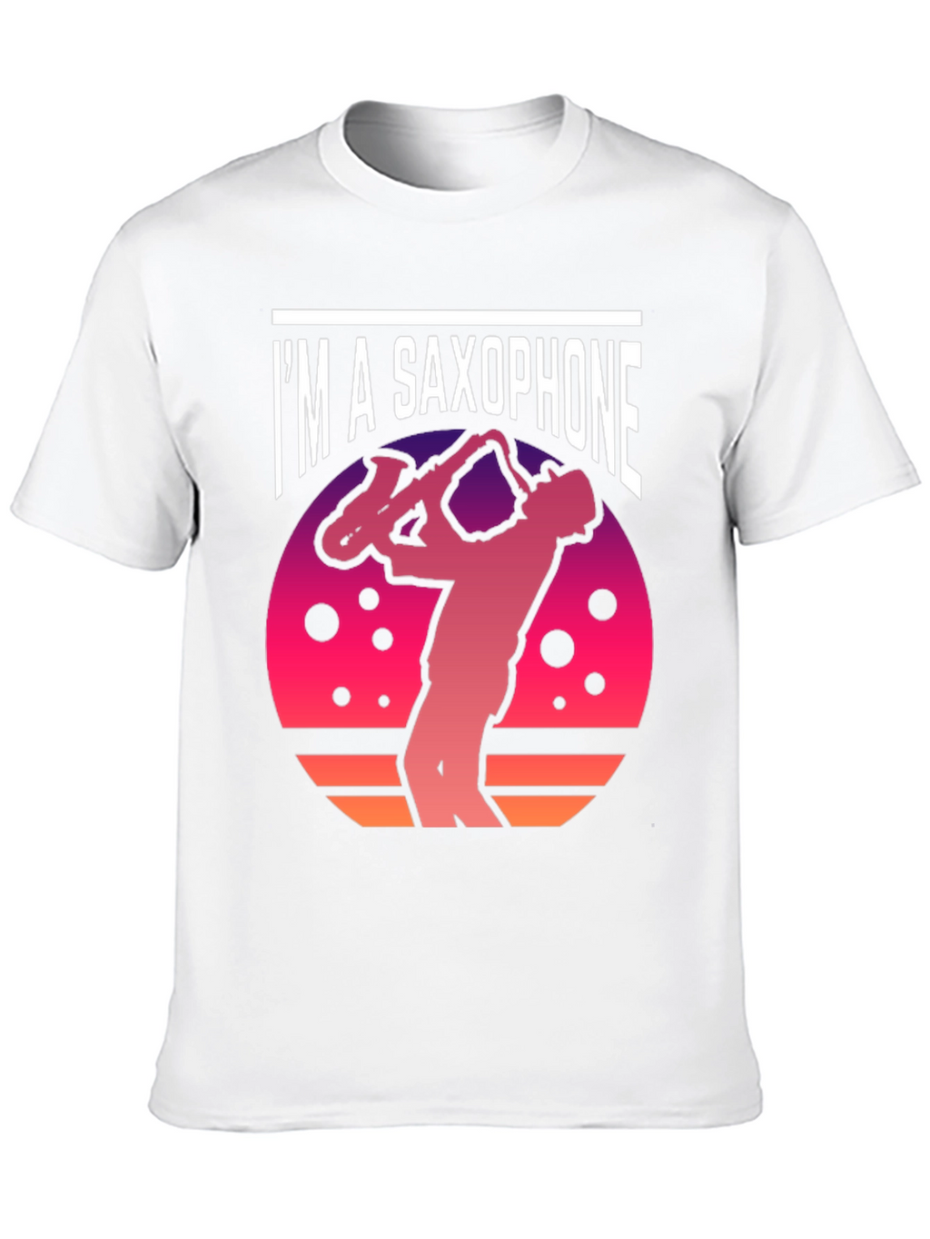 Im a Saxophone T-Shirt - Retro Sunset Design