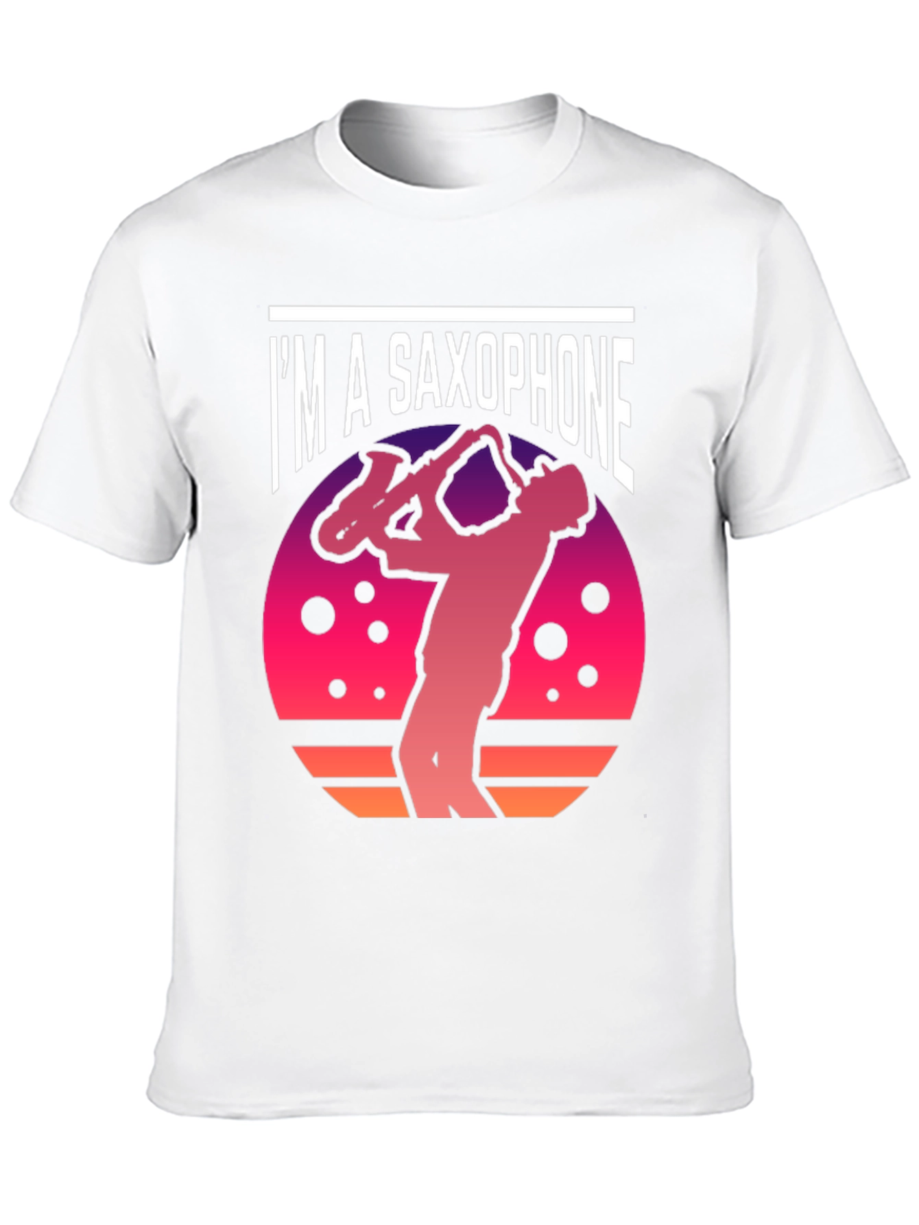 Im a Saxophone T-Shirt - Retro Sunset Design