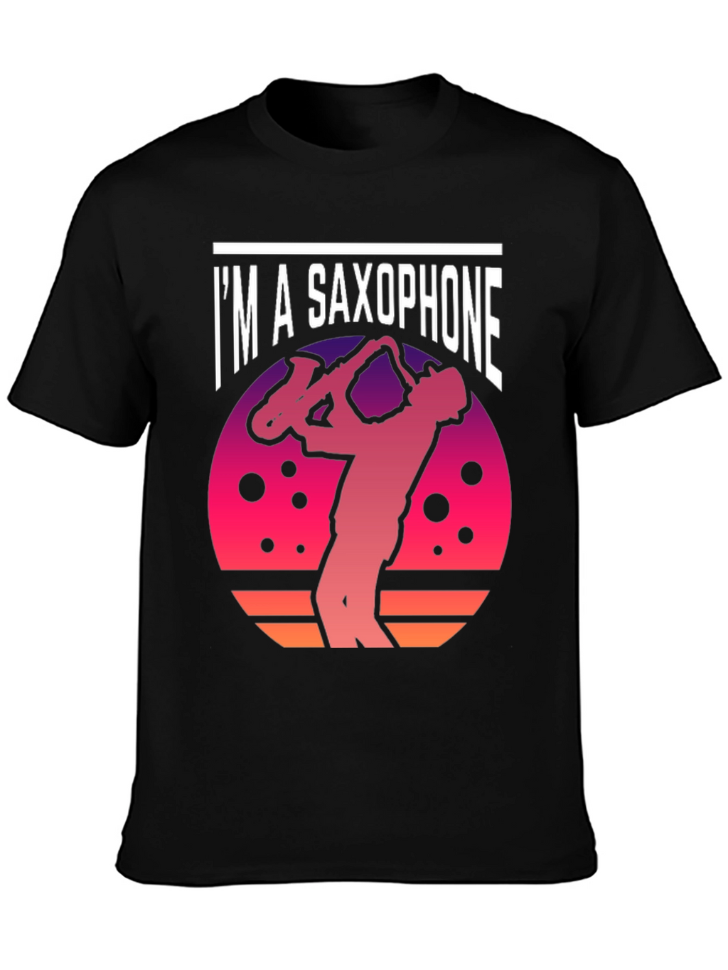 Im a Saxophone T-Shirt - Retro Sunset Design