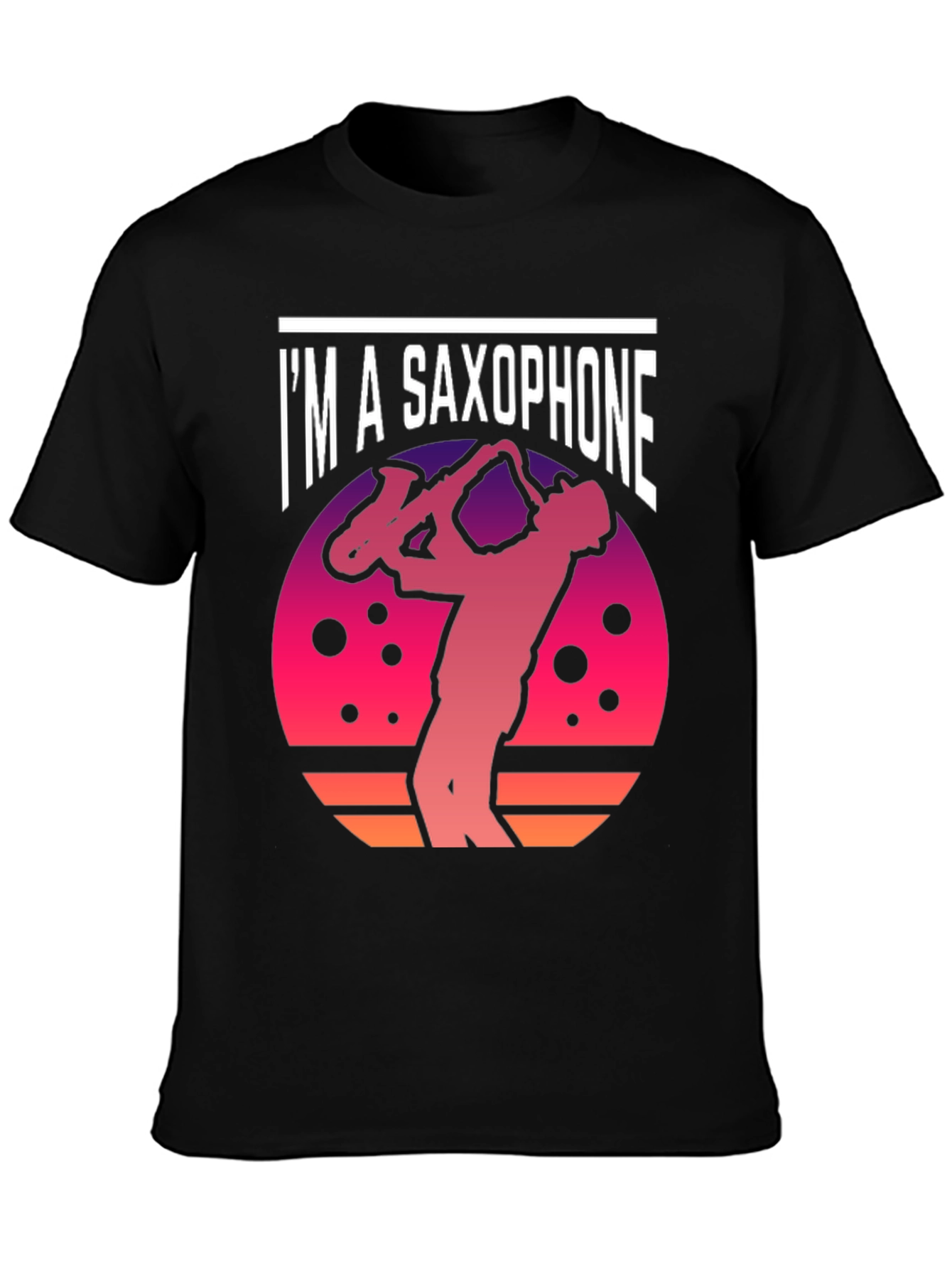 Im a Saxophone T-Shirt - Retro Sunset Design