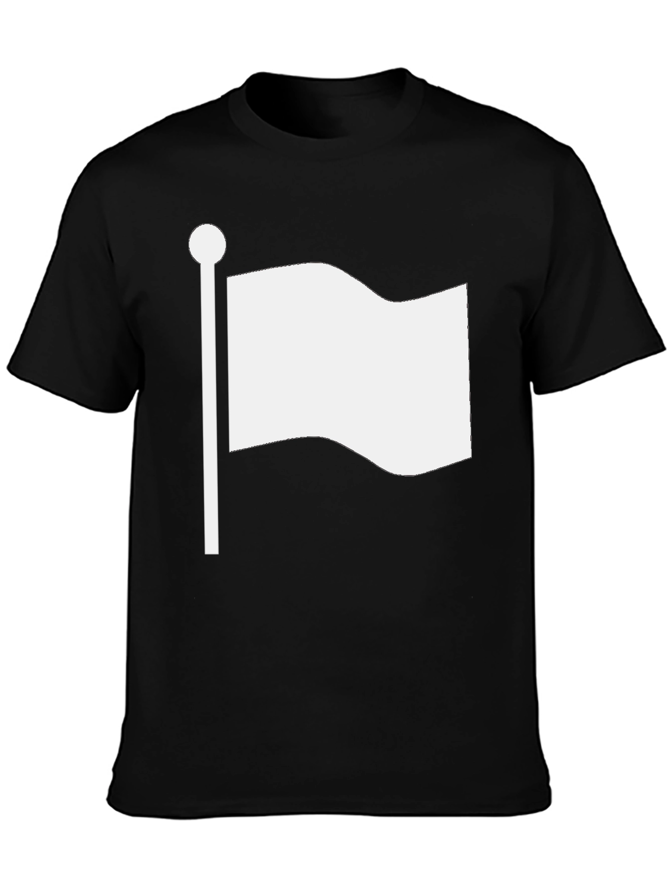 White Flag Graphic Tee - Soft Cotton Blend