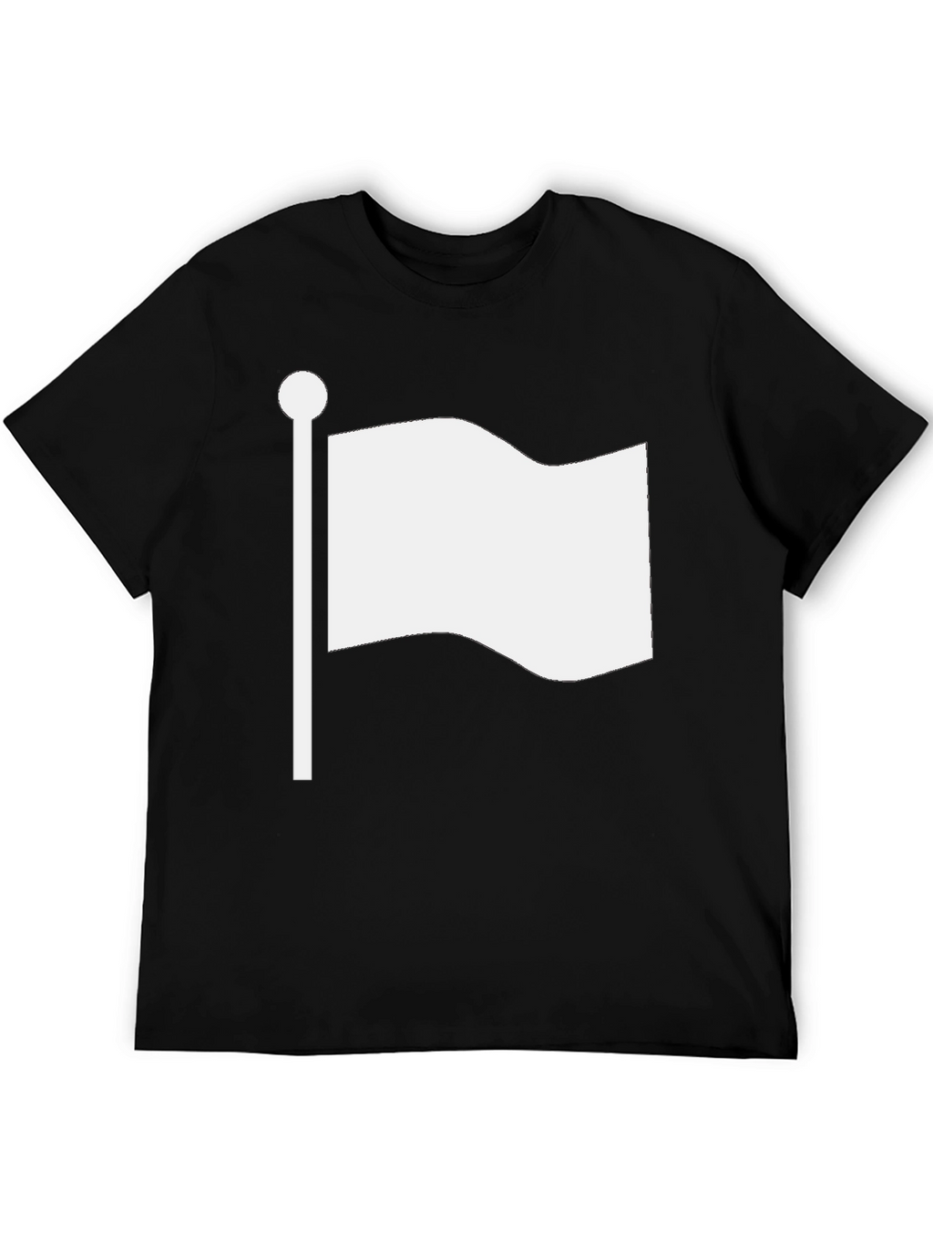 White Flag Graphic Tee - Soft Cotton Blend