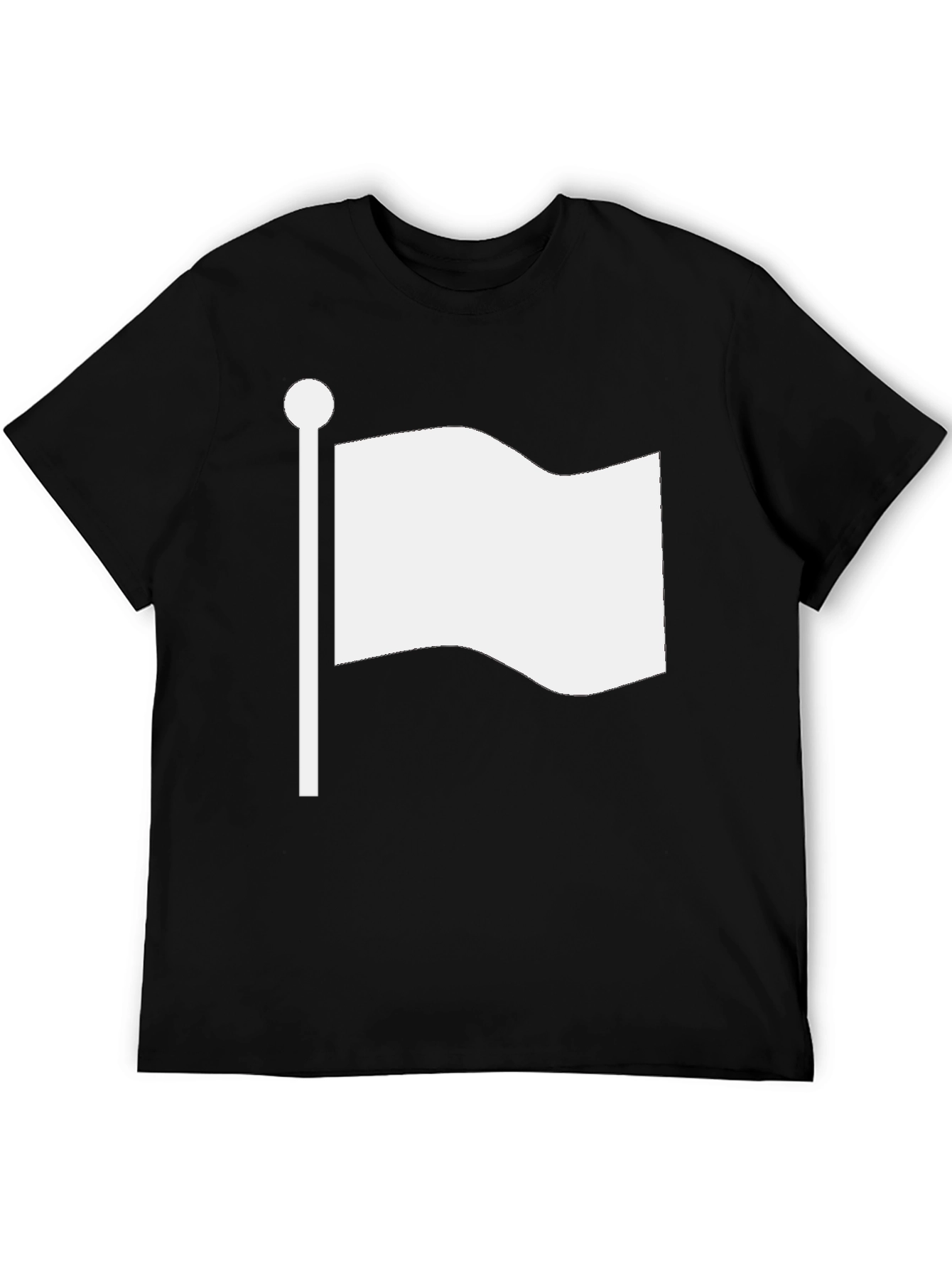 White Flag Graphic Tee - Soft Cotton Blend