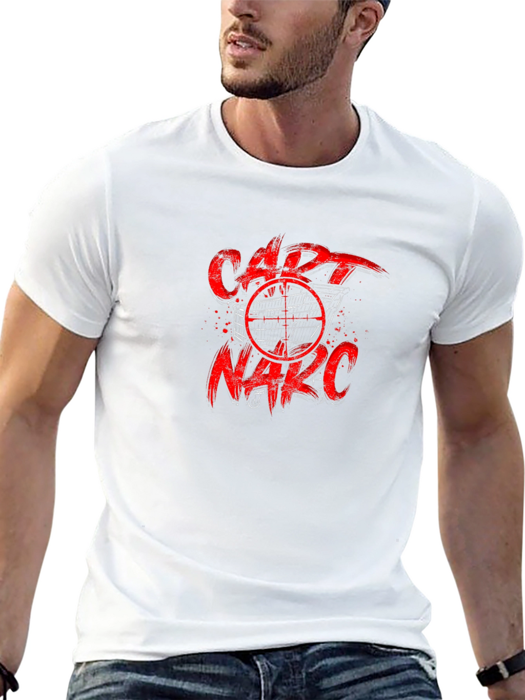 Cart Narc T-Shirt - Black Graphic Tee