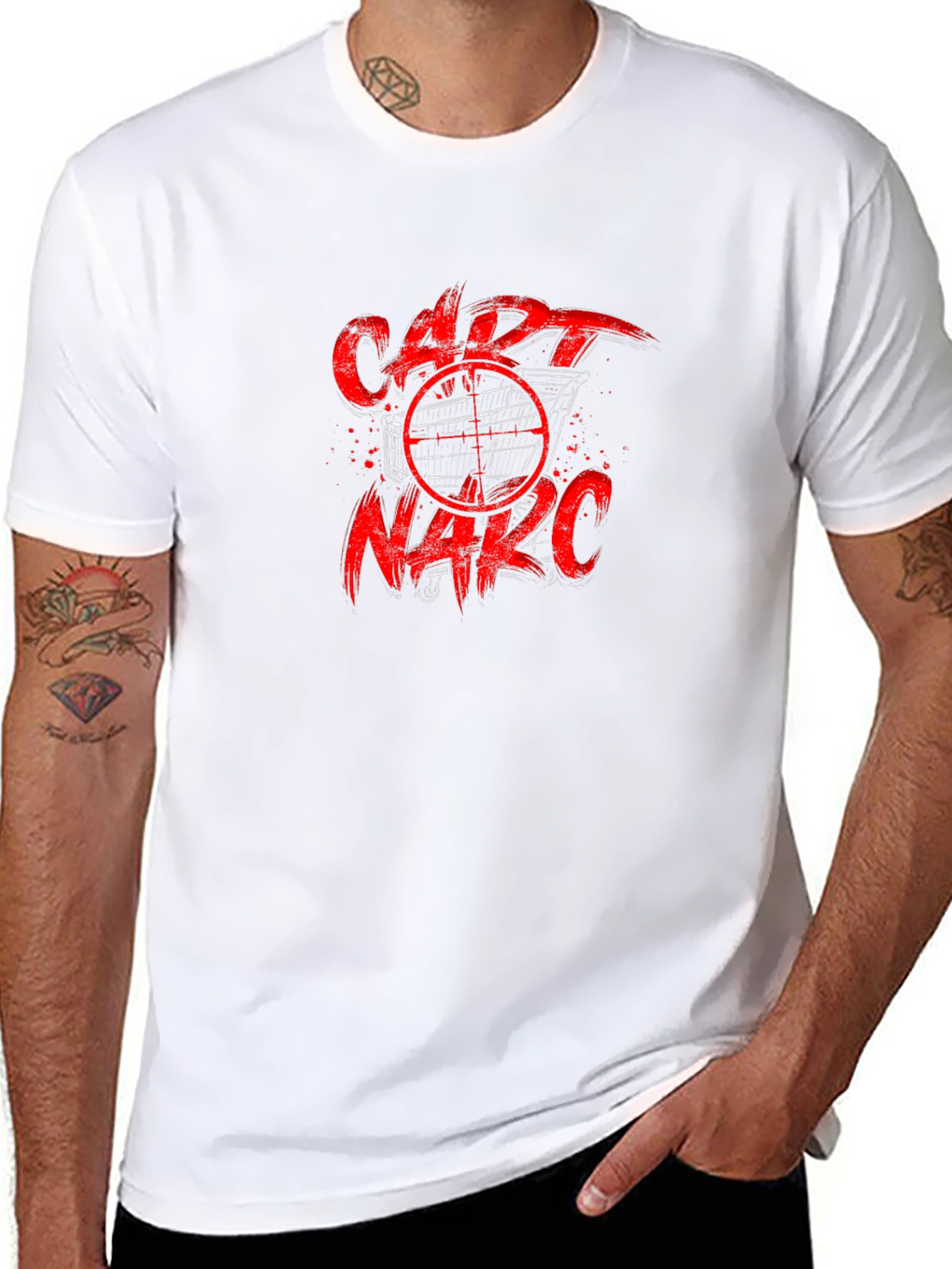 Cart Narc T-Shirt - Black Graphic Tee