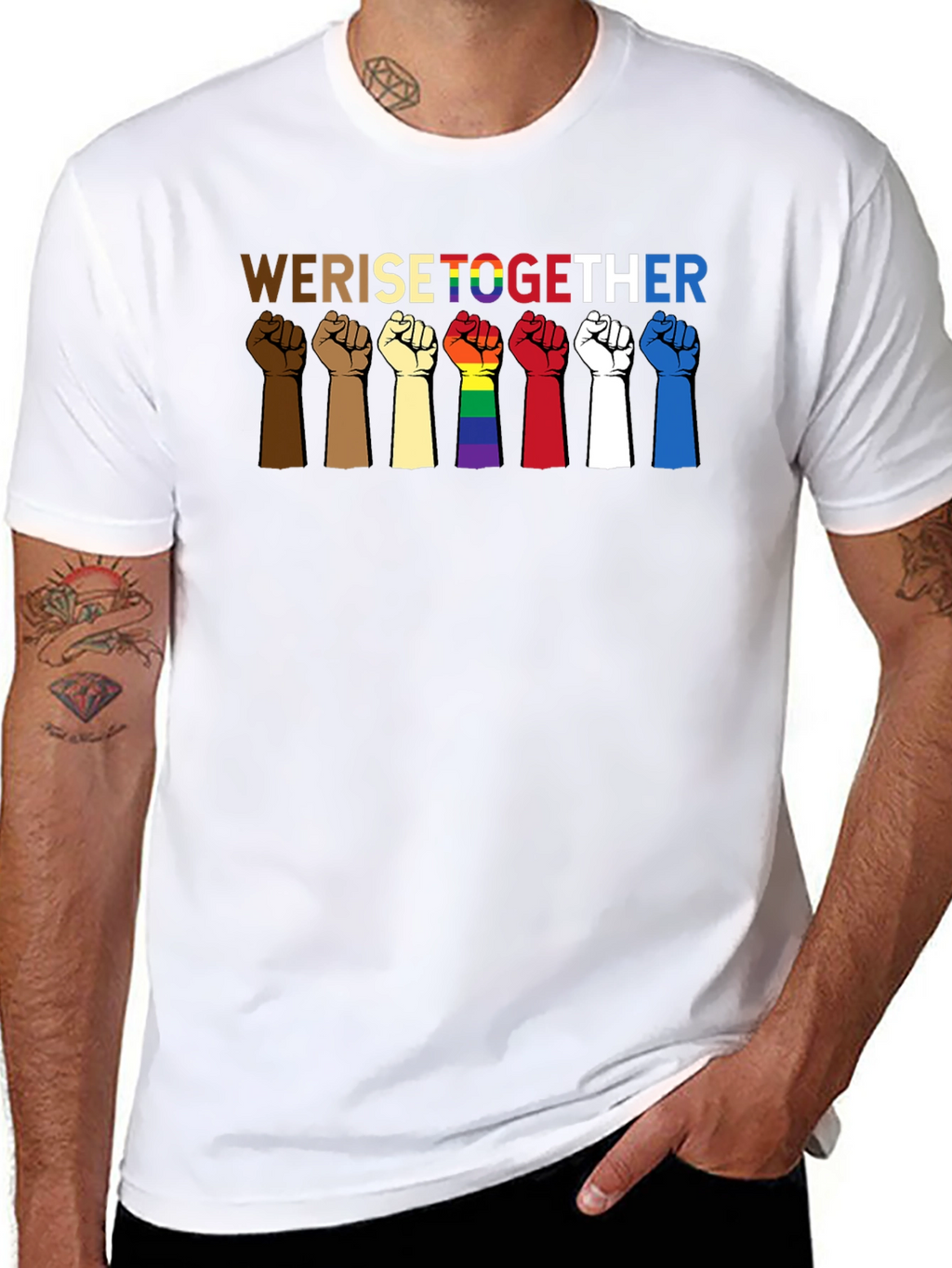 We Rise Together Equality T-Shirt