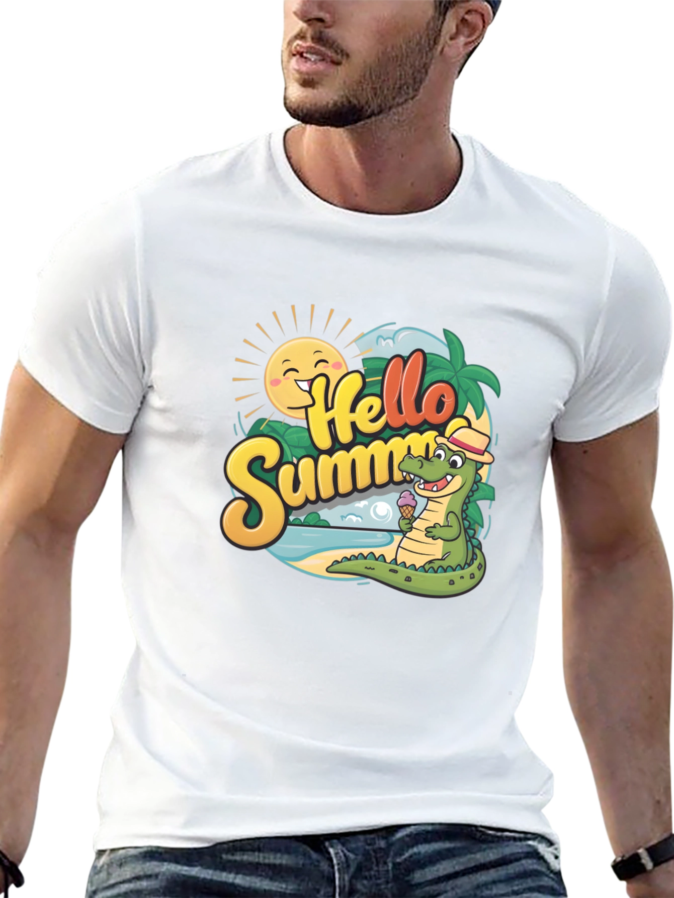 Hello Summer Crocodile T-Shirt