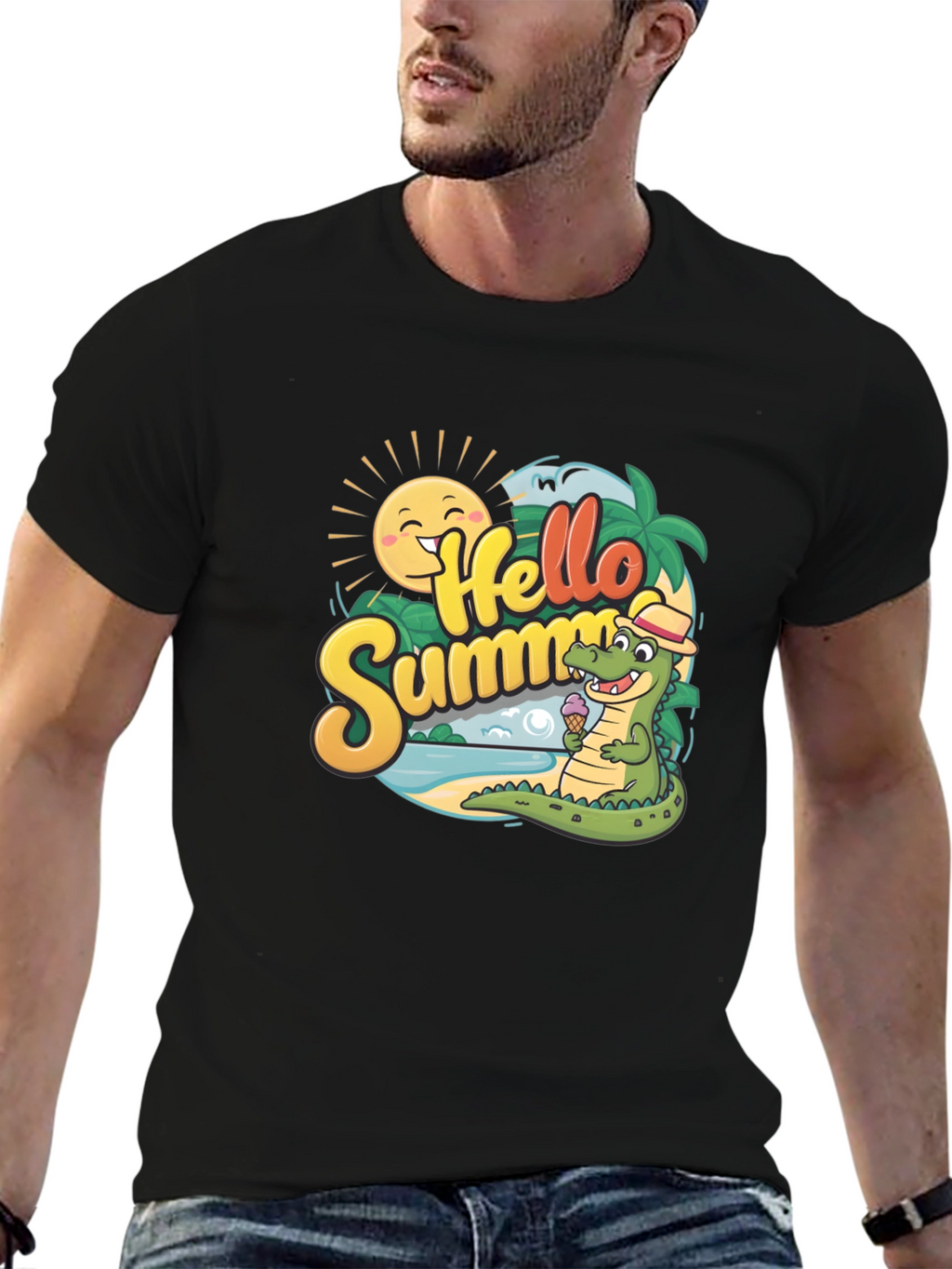 Hello Summer Crocodile T-Shirt