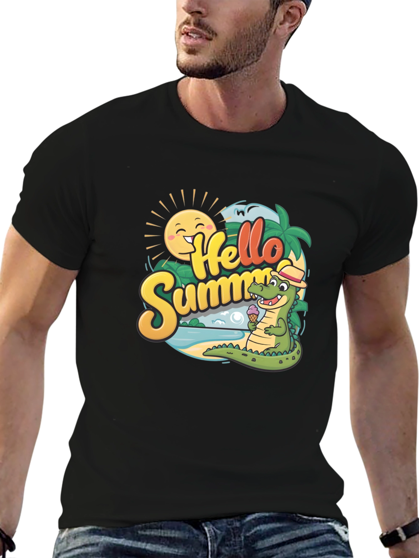 Hello Summer Crocodile T-Shirt
