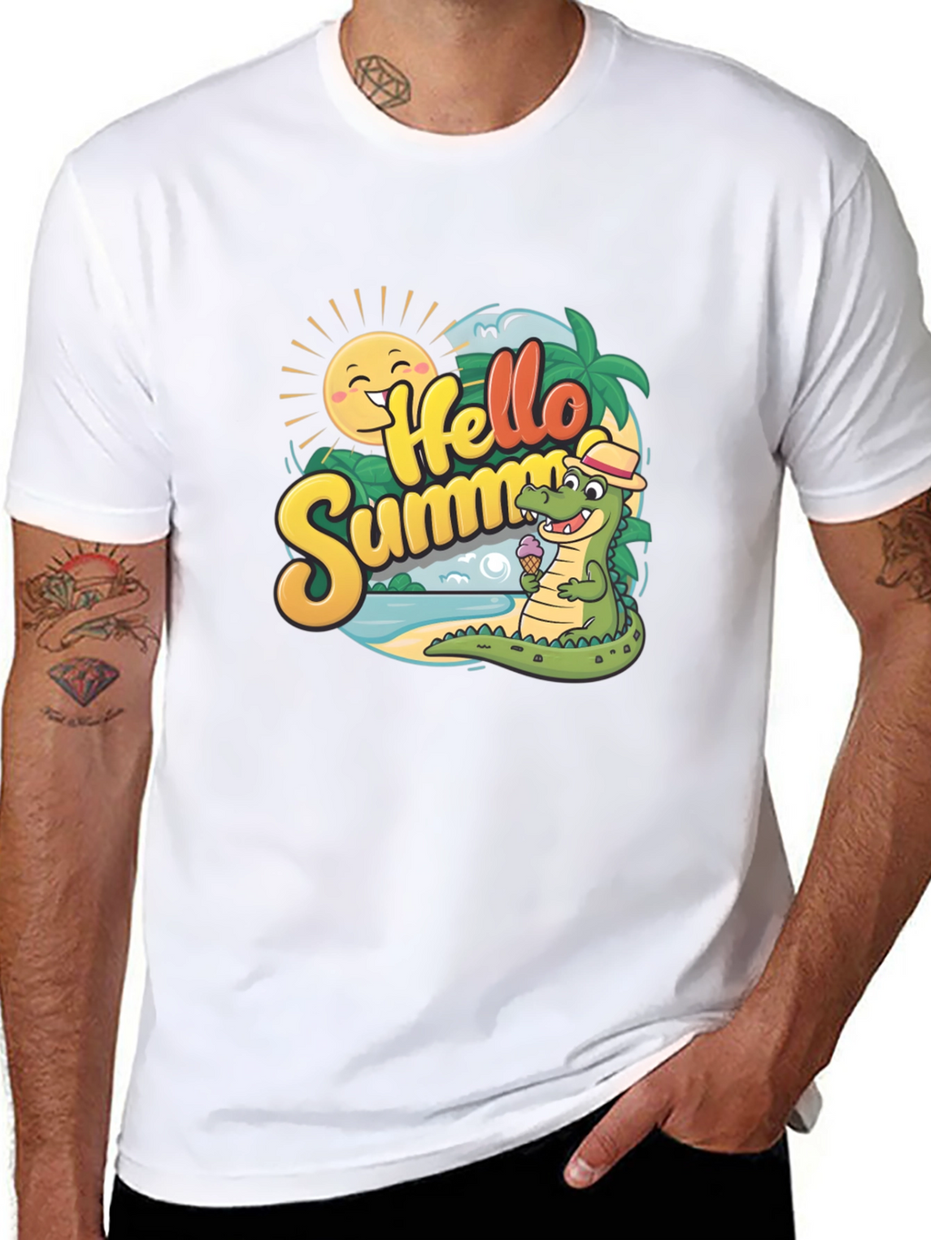 Hello Summer Crocodile T-Shirt