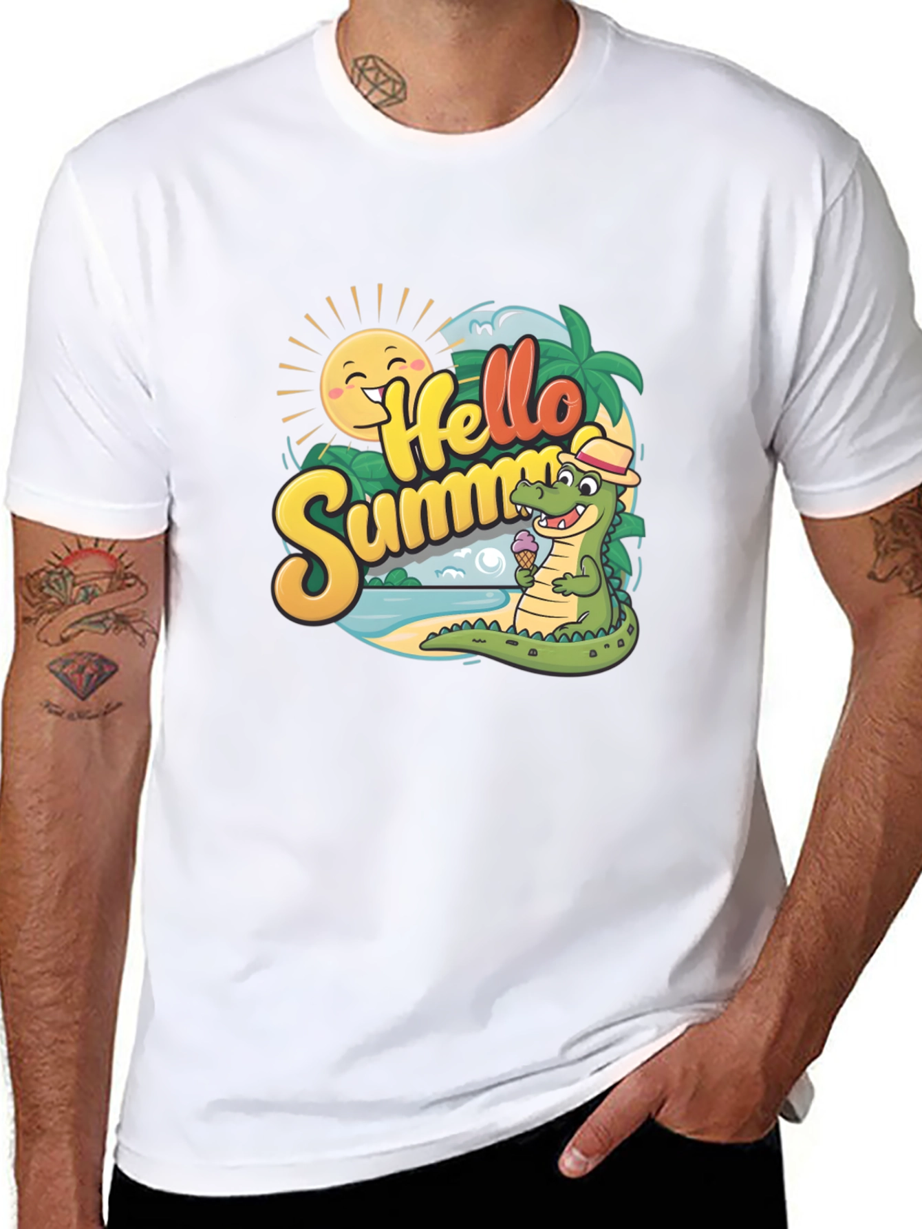 Hello Summer Crocodile T-Shirt