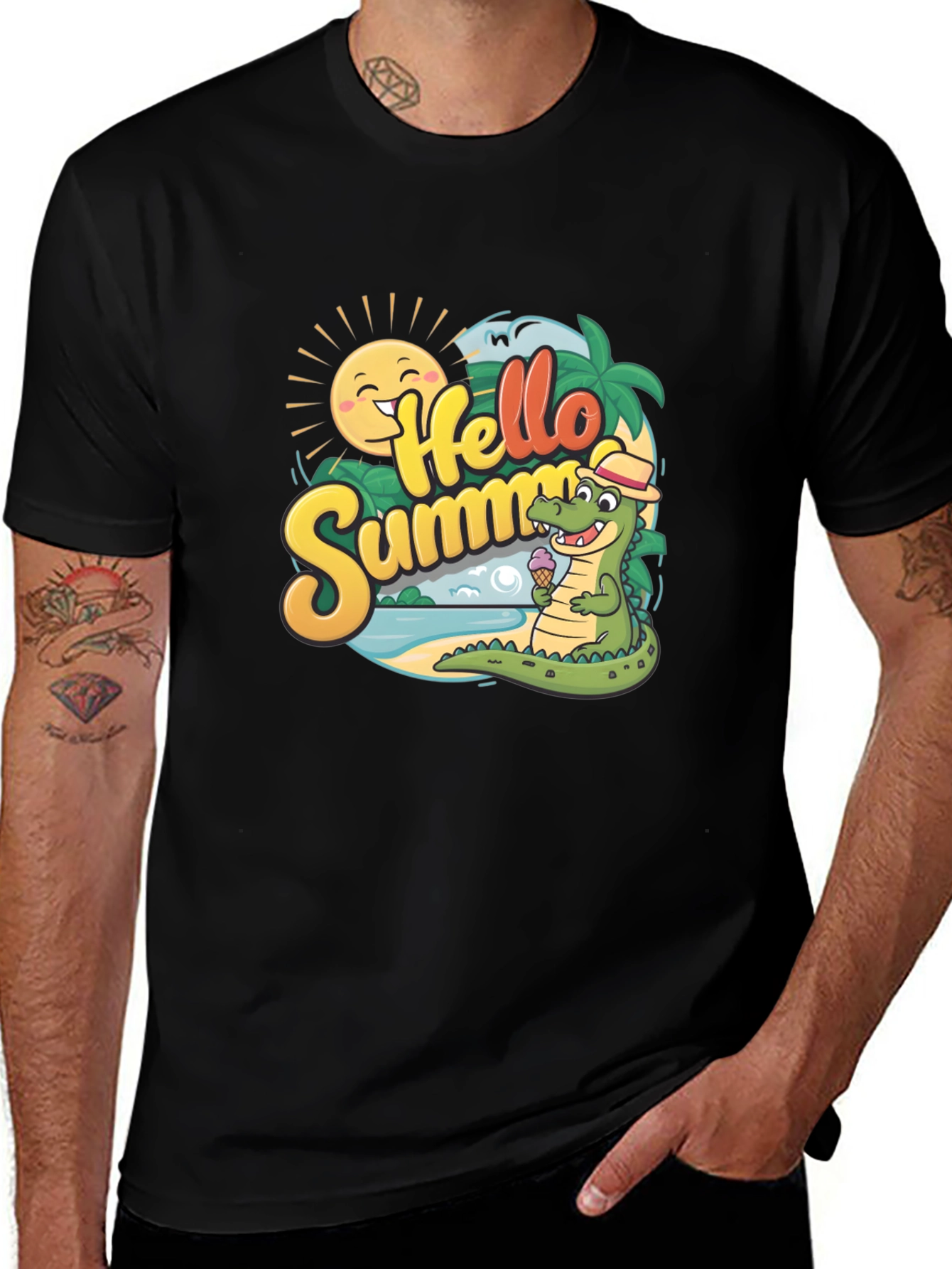 Hello Summer Crocodile T-Shirt