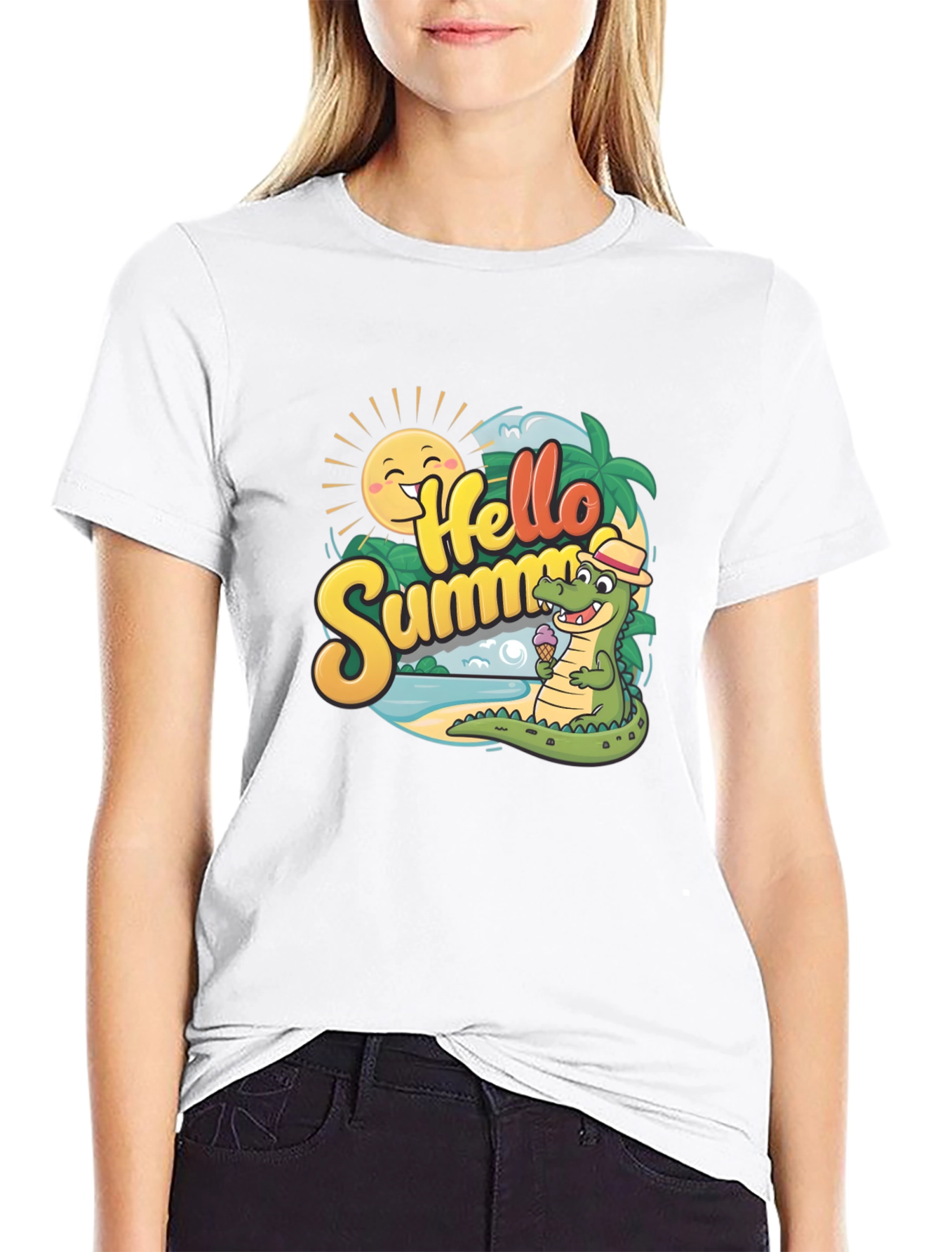 Hello Summer Crocodile T-Shirt