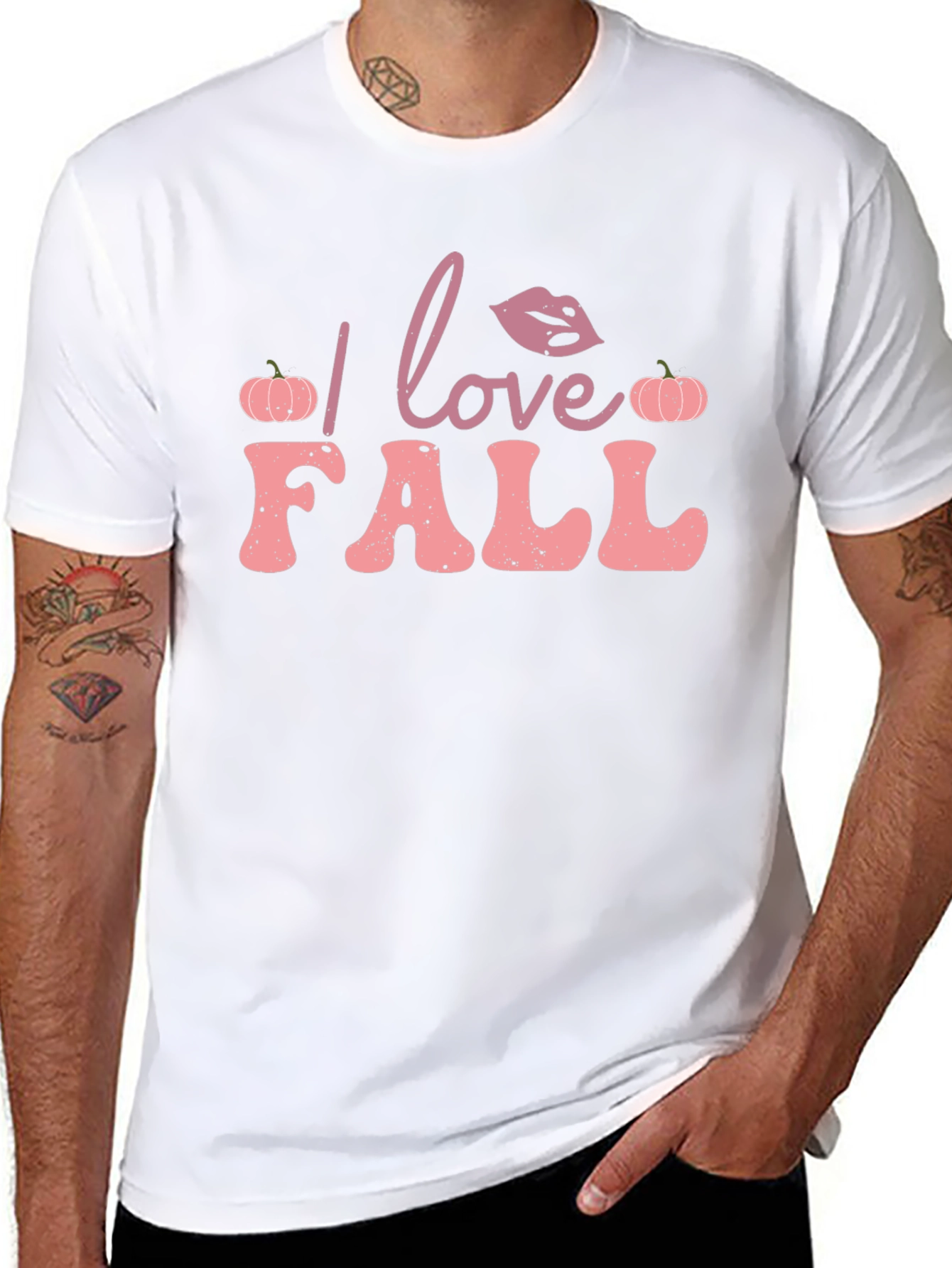 I Love Fall T-Shirt - Pumpkin Autumn Design