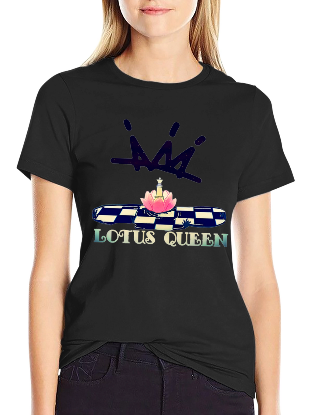 Lotus Queen Graphic Print T-Shirt