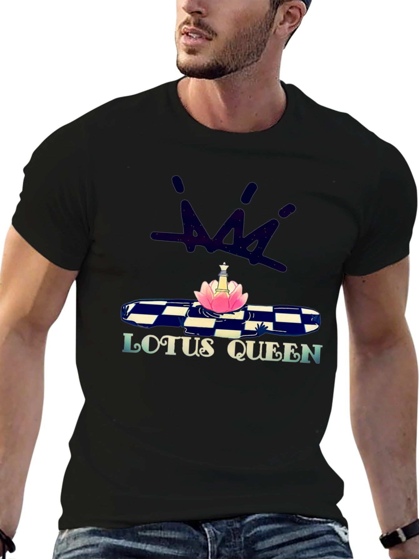 Lotus Queen Graphic Print T-Shirt