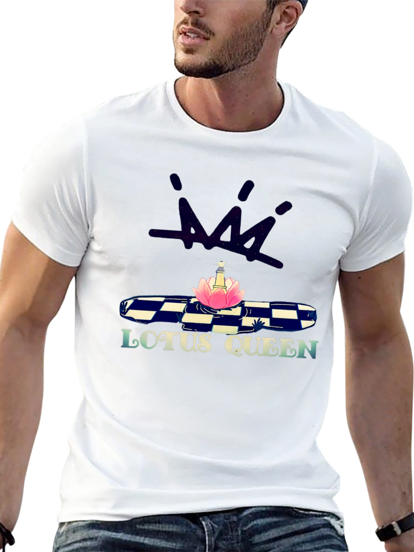 Lotus Queen Graphic Print T-Shirt