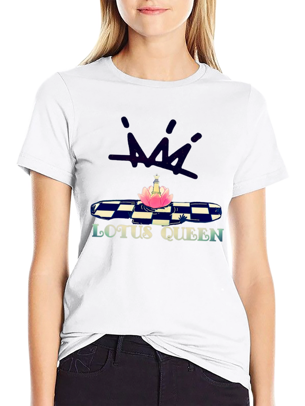 Lotus Queen Graphic Print T-Shirt