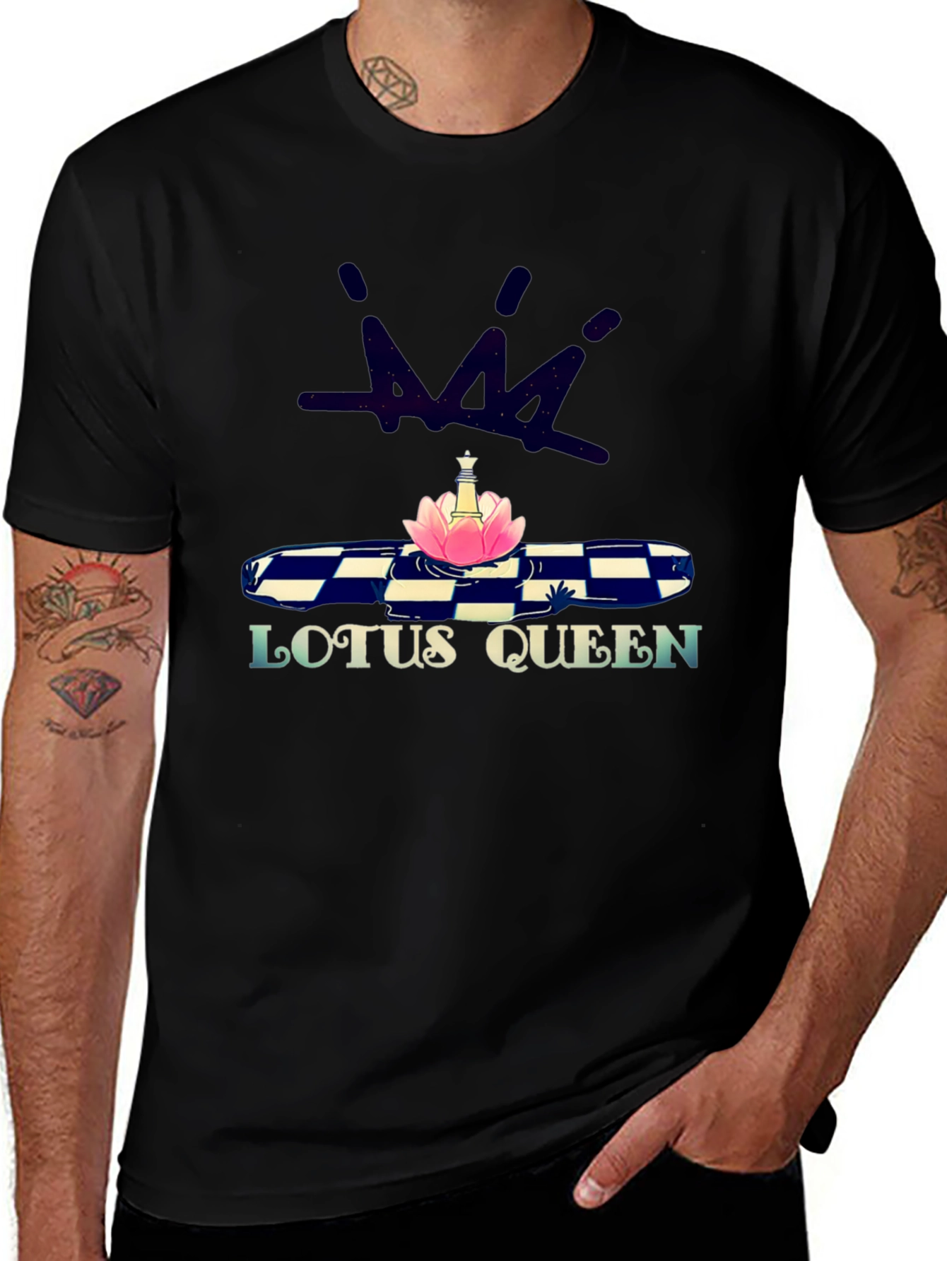 Lotus Queen Graphic Print T-Shirt