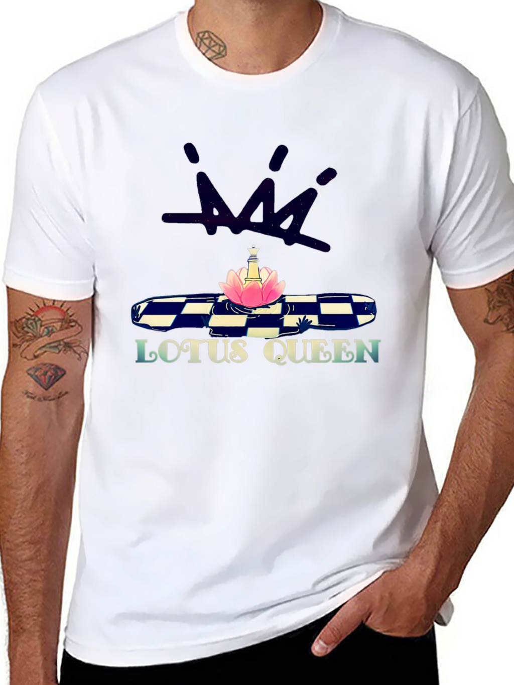 Lotus Queen Graphic Print T-Shirt