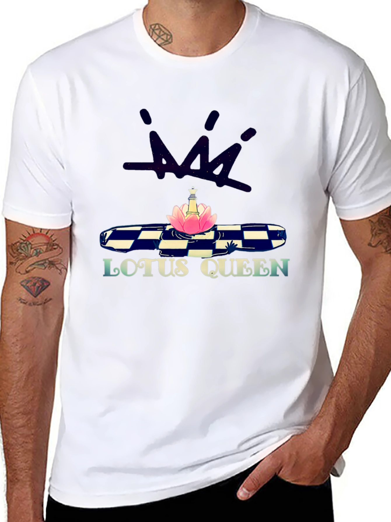 Lotus Queen Graphic Print T-Shirt