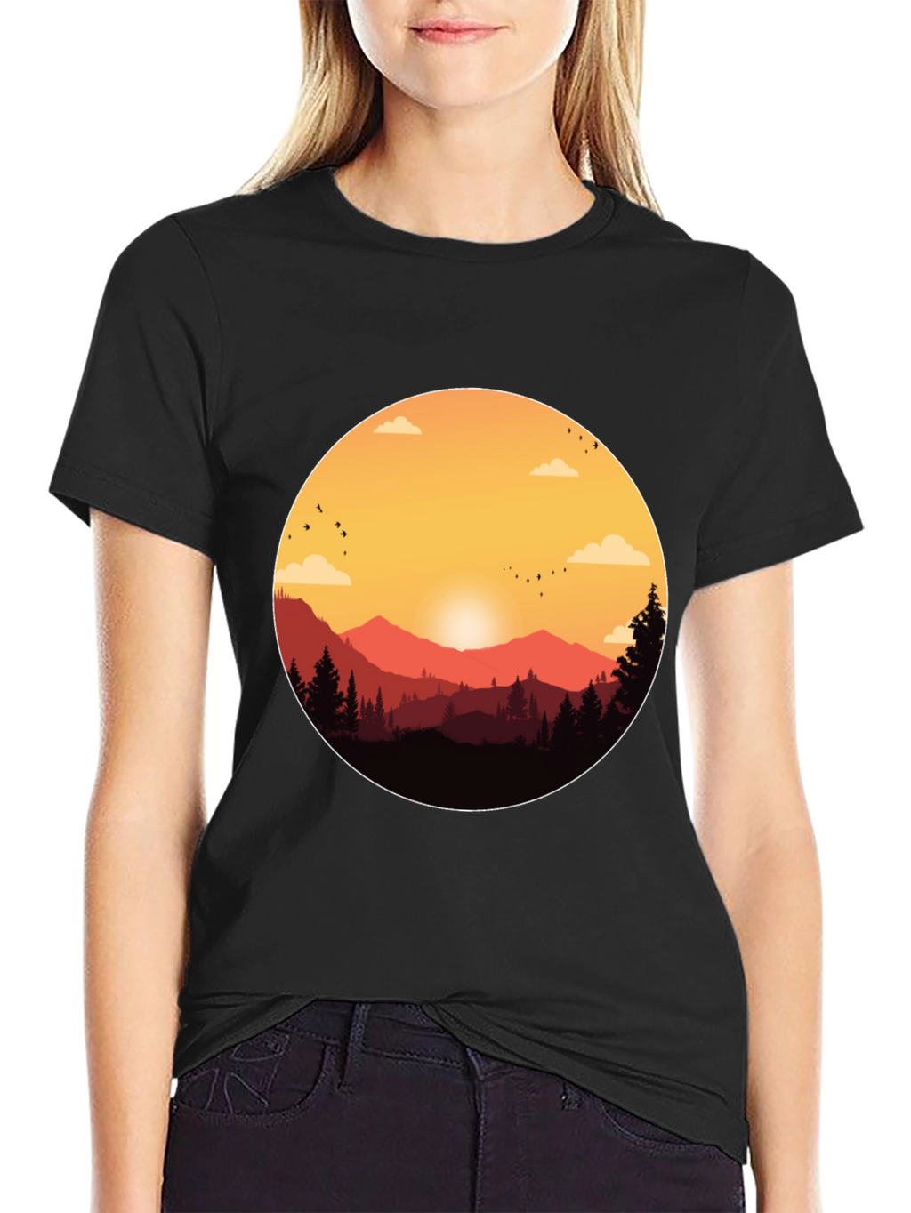 Sunset Mountain Graphic Tee - Adventure Ready