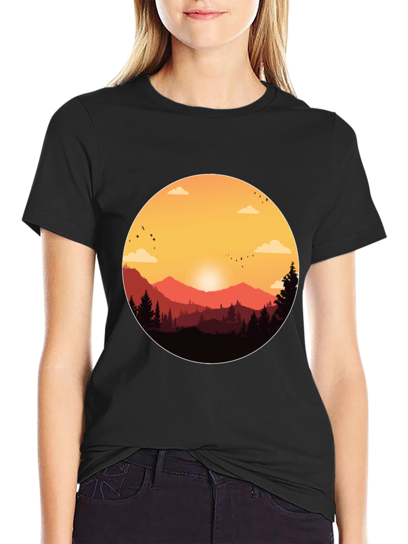 Sunset Mountain Graphic Tee - Adventure Ready