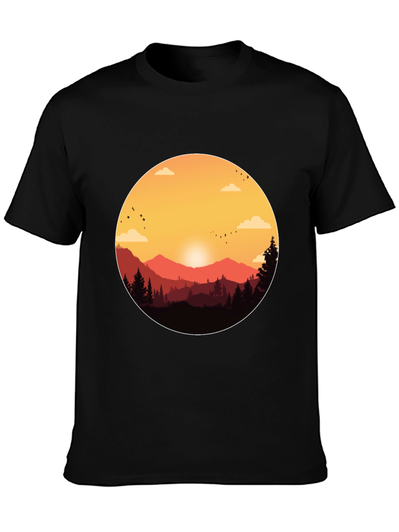 Sunset Mountain Graphic Tee - Adventure Ready