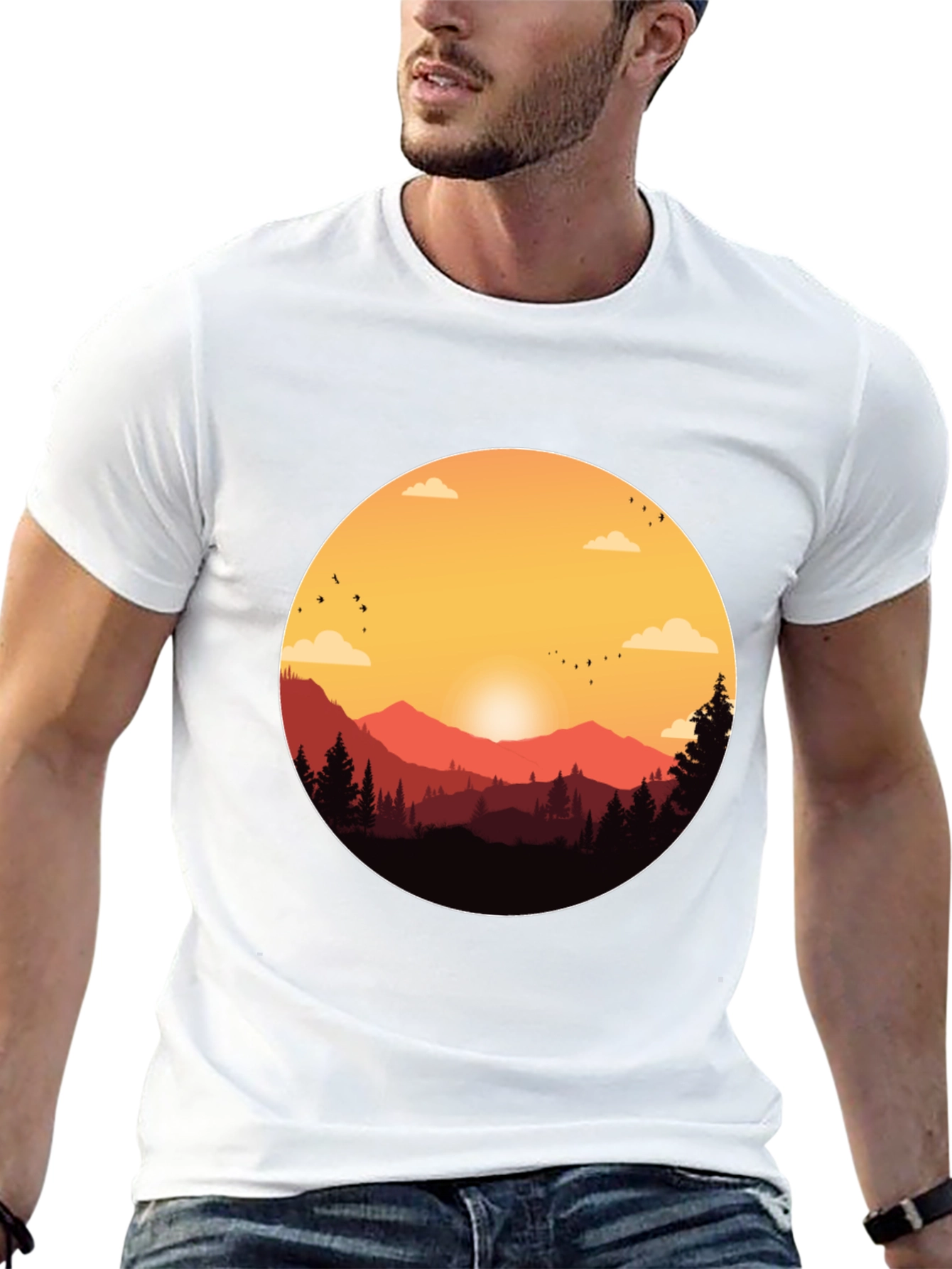 Sunset Mountain Graphic Tee - Adventure Ready