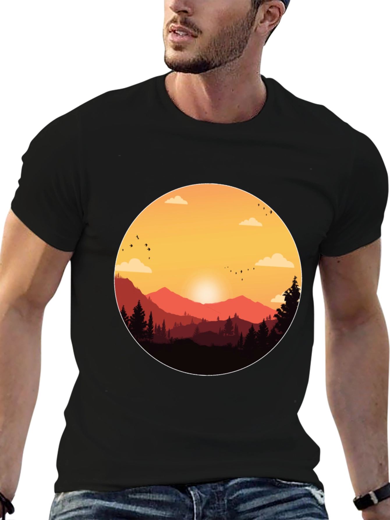 Sunset Mountain Graphic Tee - Adventure Ready
