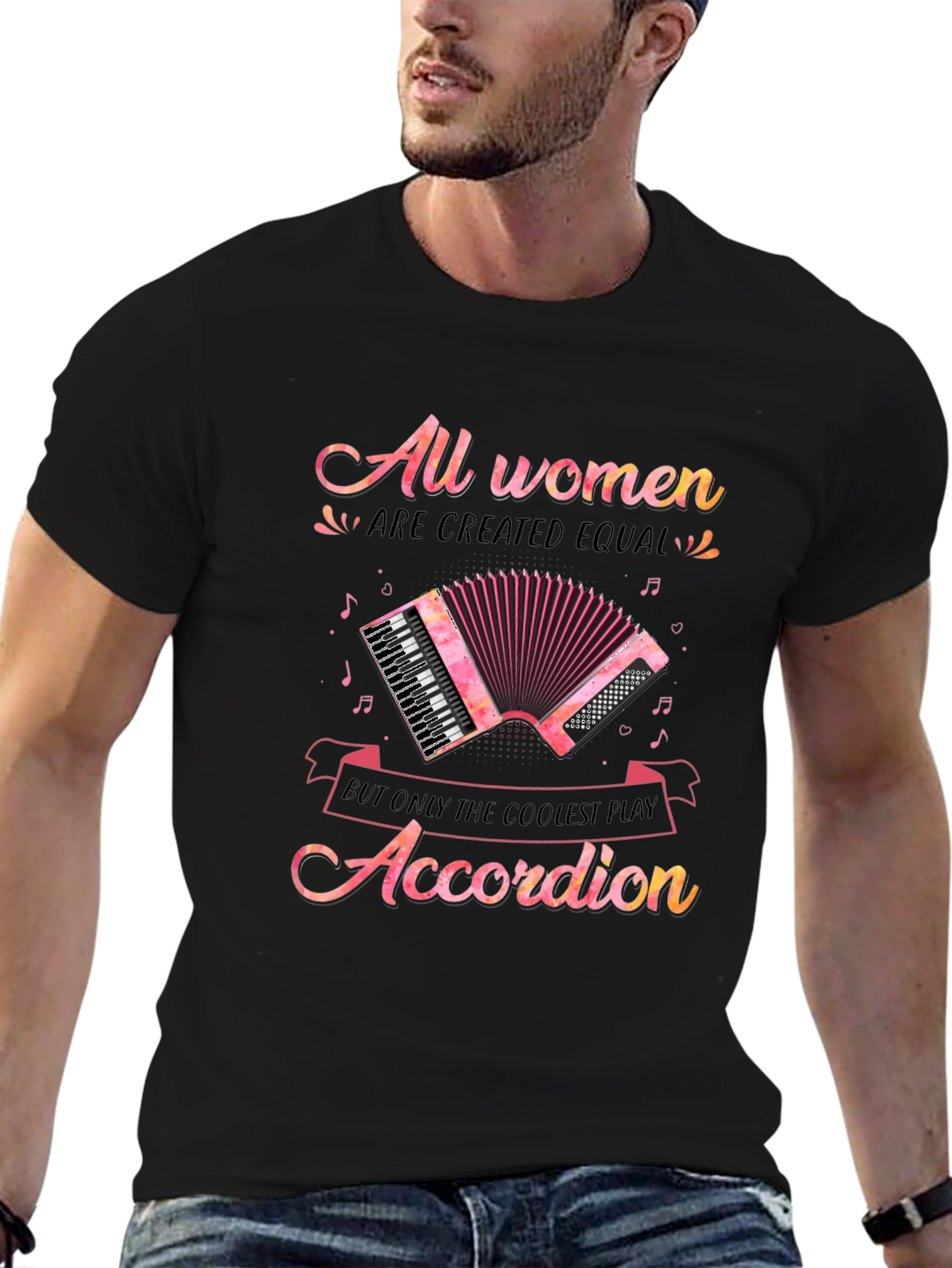 Coolest Women Accordion Player T-Shirt