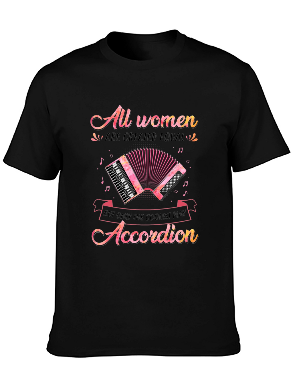Coolest Women Accordion Player T-Shirt