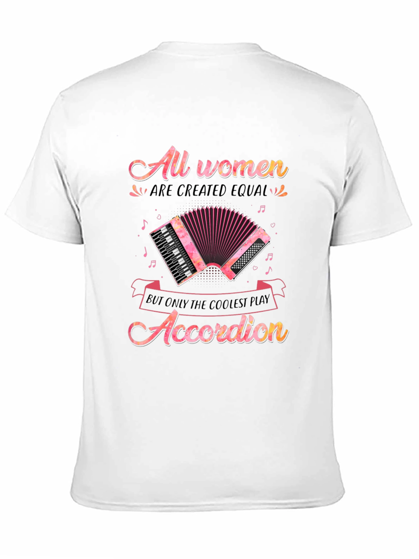 Coolest Women Accordion Player T-Shirt