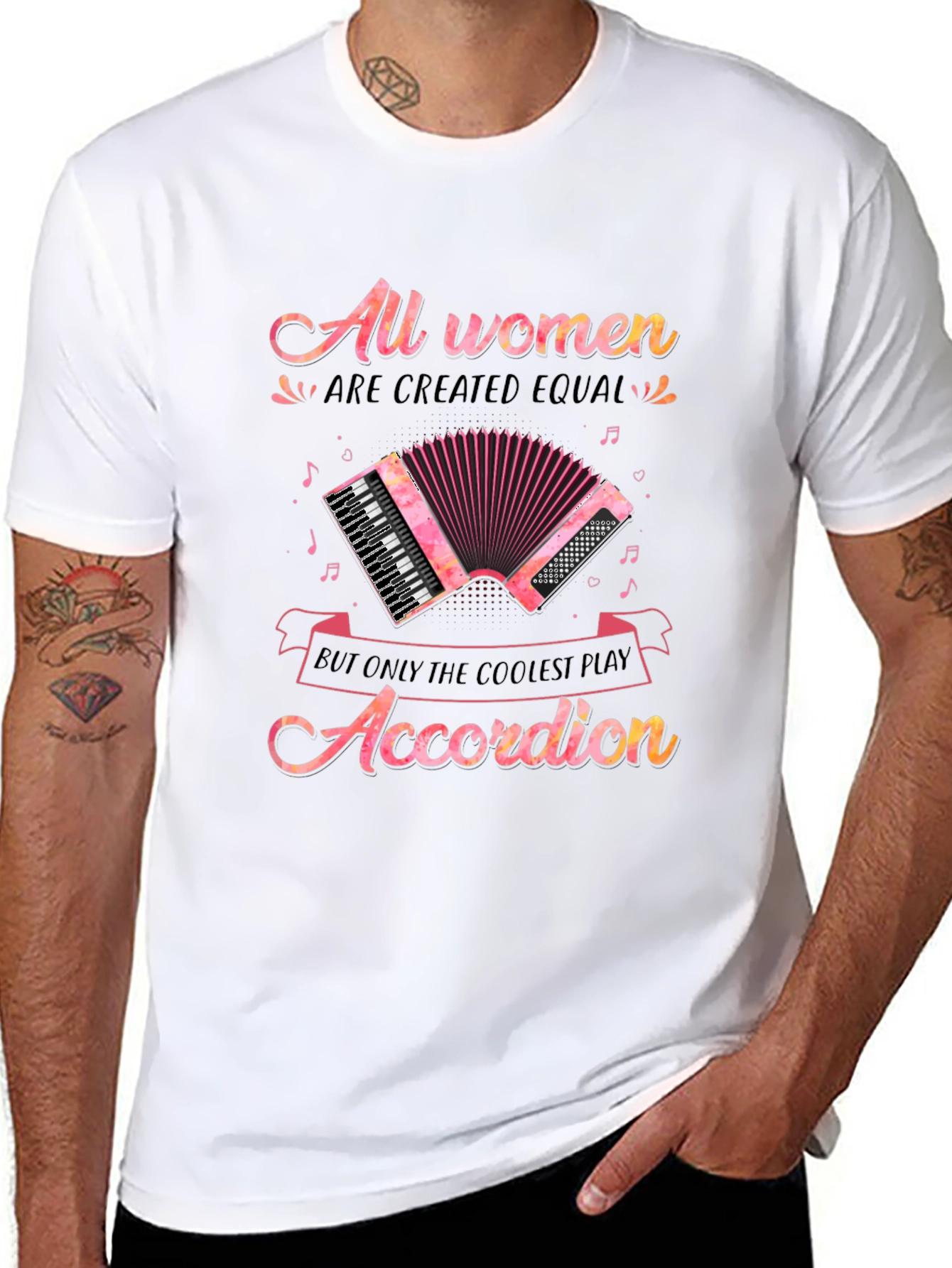 Coolest Women Accordion Player T-Shirt