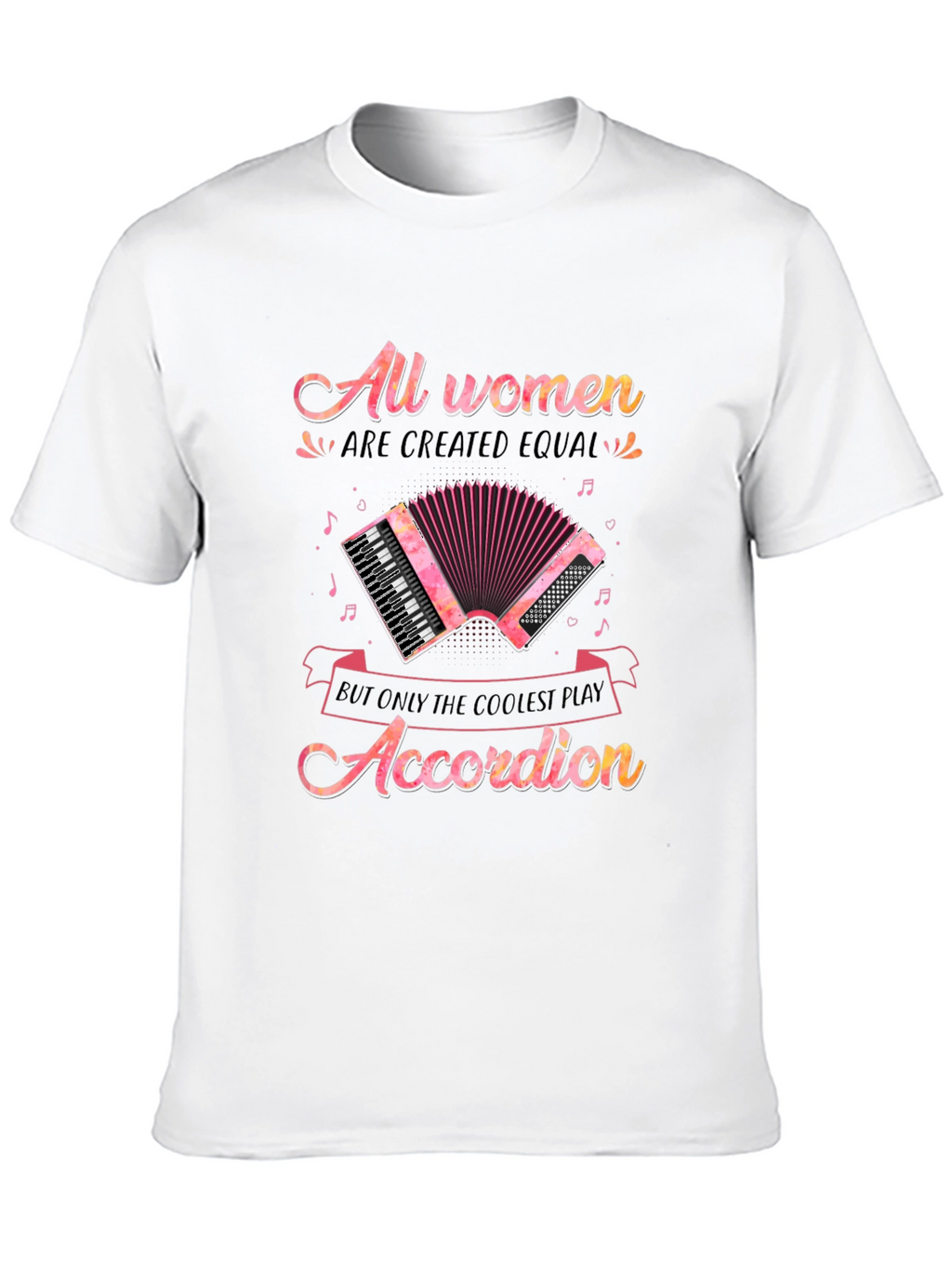 Coolest Women Accordion Player T-Shirt