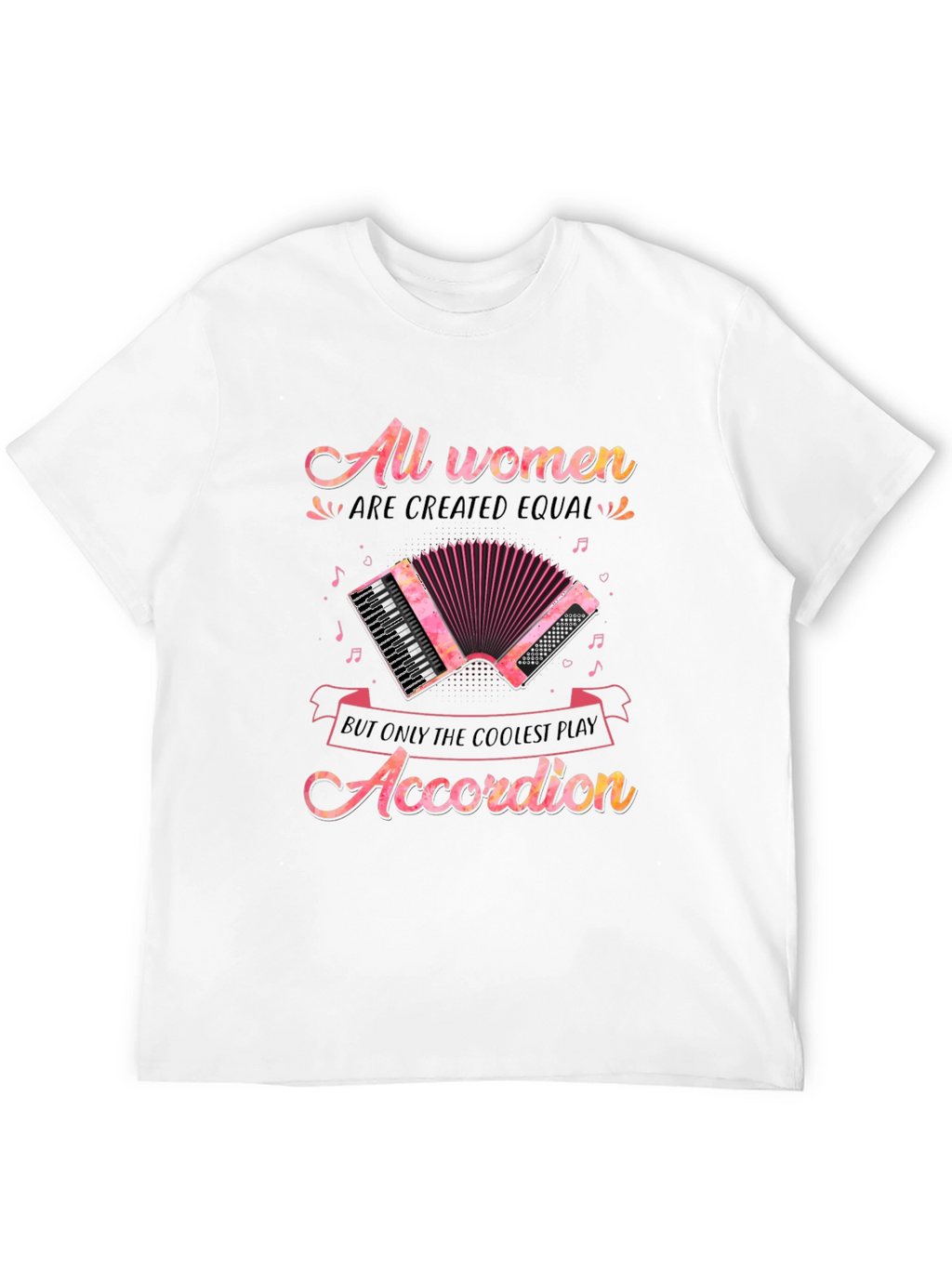 Coolest Women Accordion Player T-Shirt